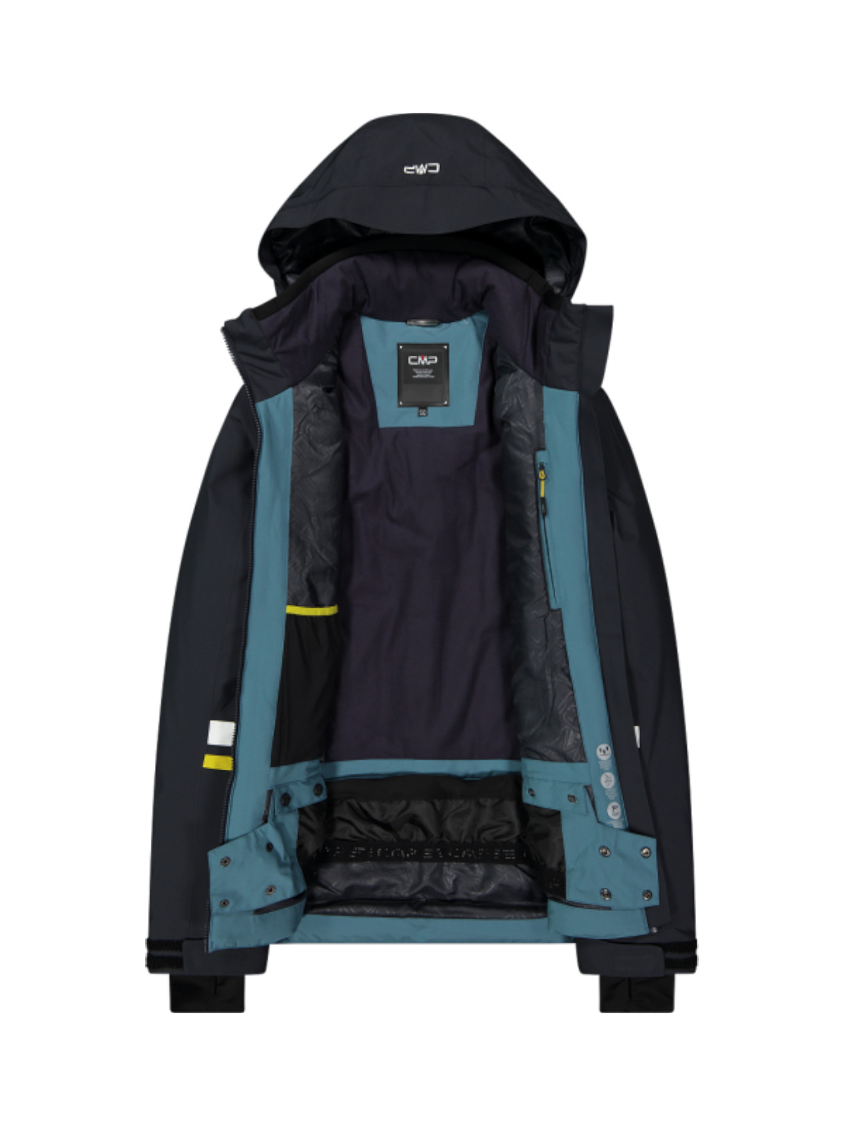 Herren Skijacke aus Twill mit Kapuze 4