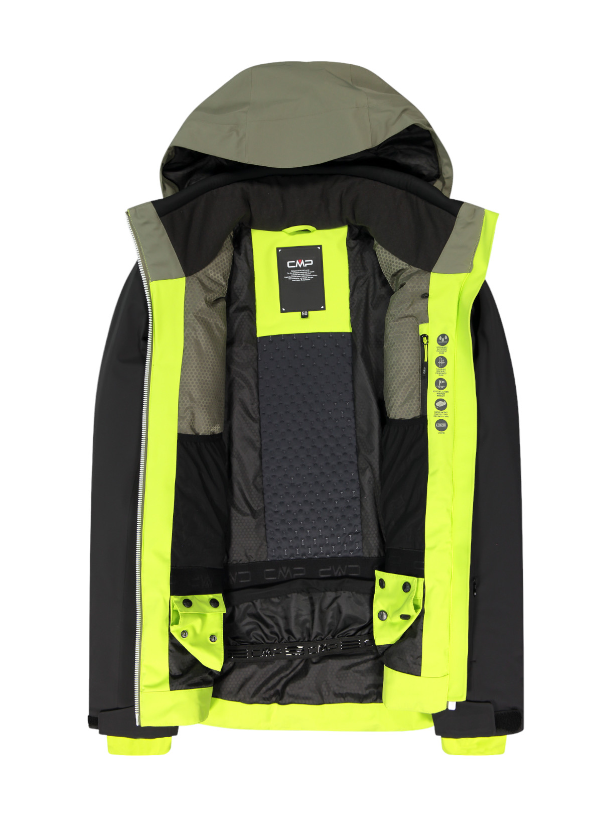 Herren Skijacke mit Clima Protect abnehmbarer Kapuze 4