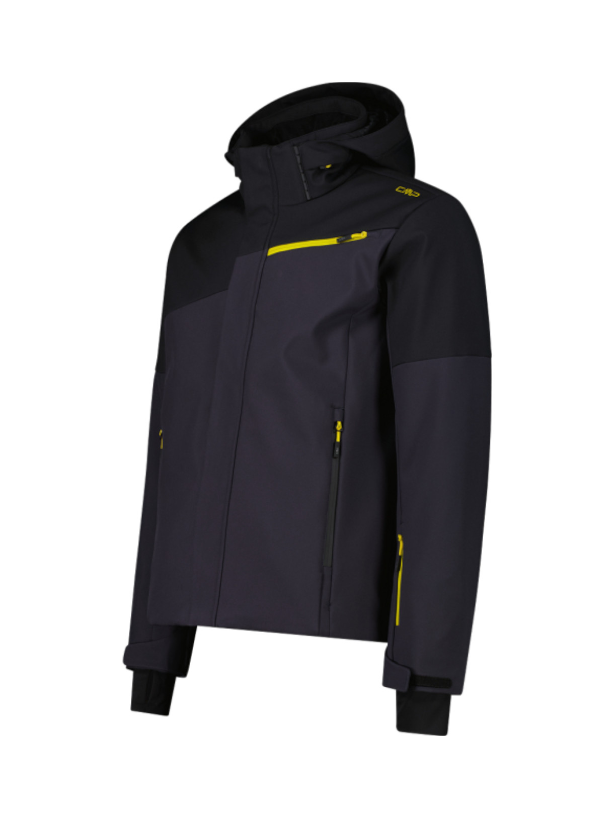 Herren Softshell Skijacke Clima-Protect mit abnehmbarer Kapuze 4