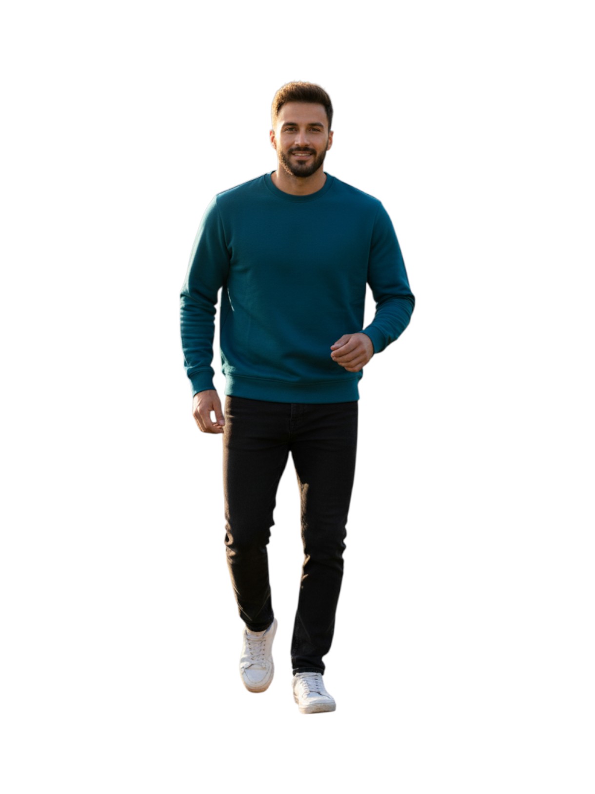 Herren Sweatshirt aus Baumwolle mit Stretch 4