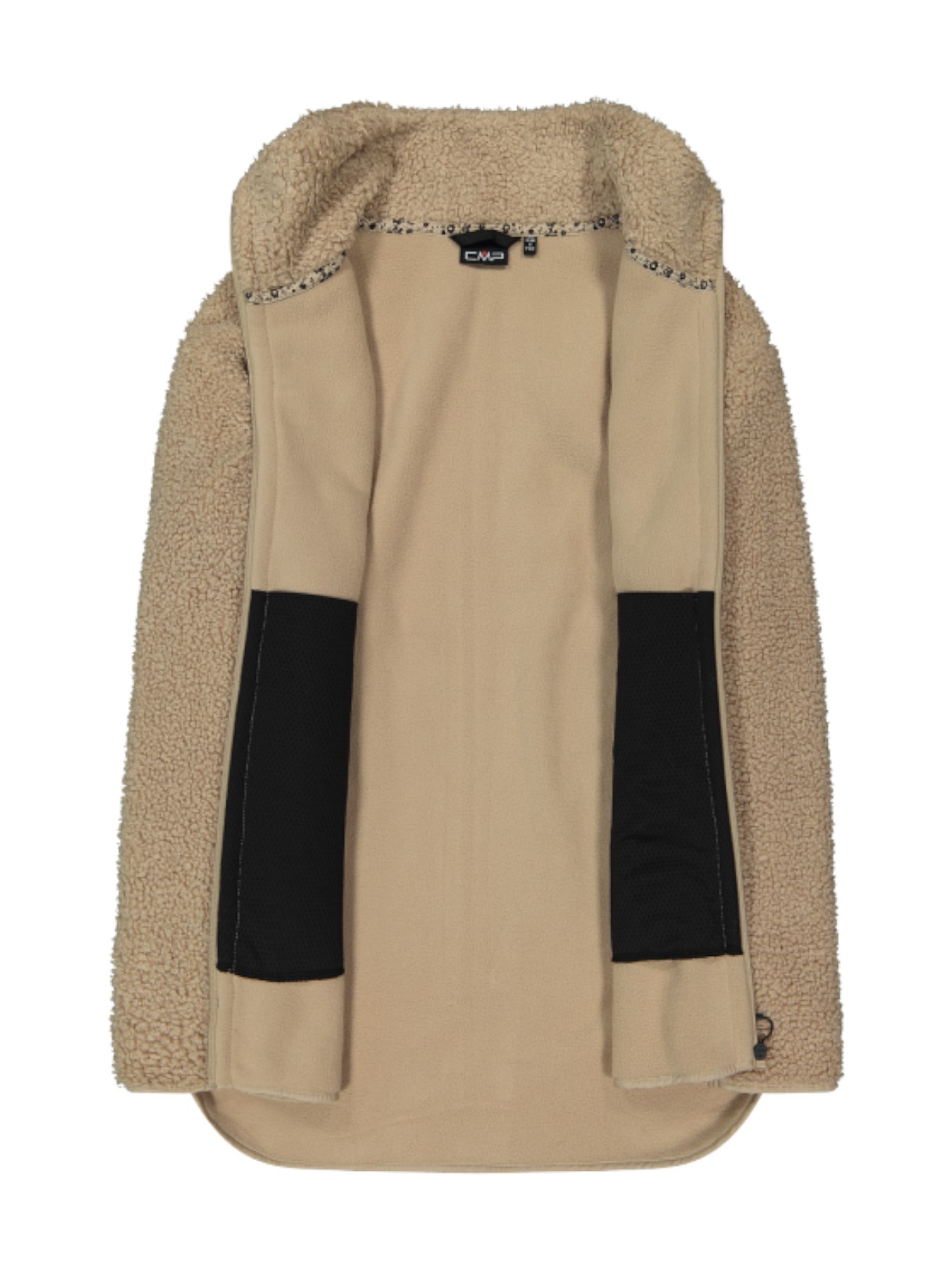 HighLoft Damen Sweat Jacke mit Kunstpelz beige 4