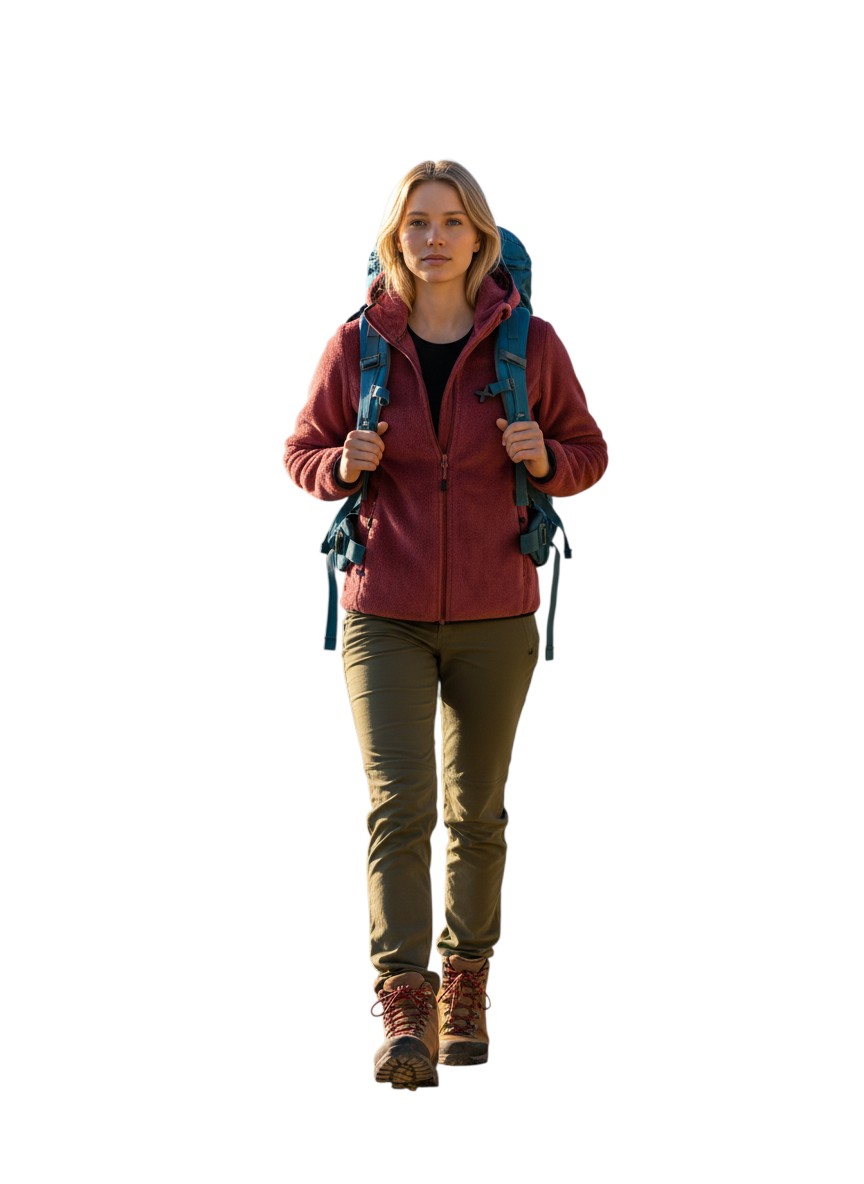 HighLoft Fleece Damen Jacke mit Kapuze 4