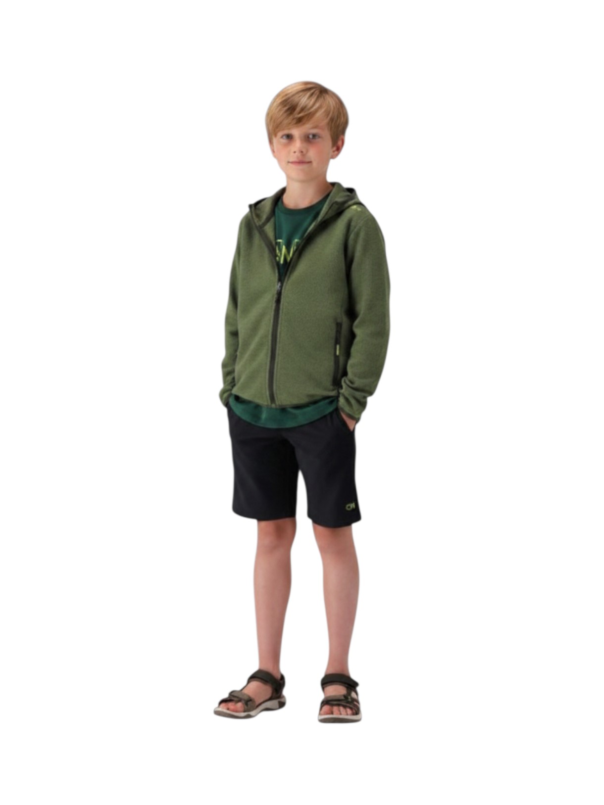 Kinder Bermuda Shorts mit Gürtel und Dry Function 4