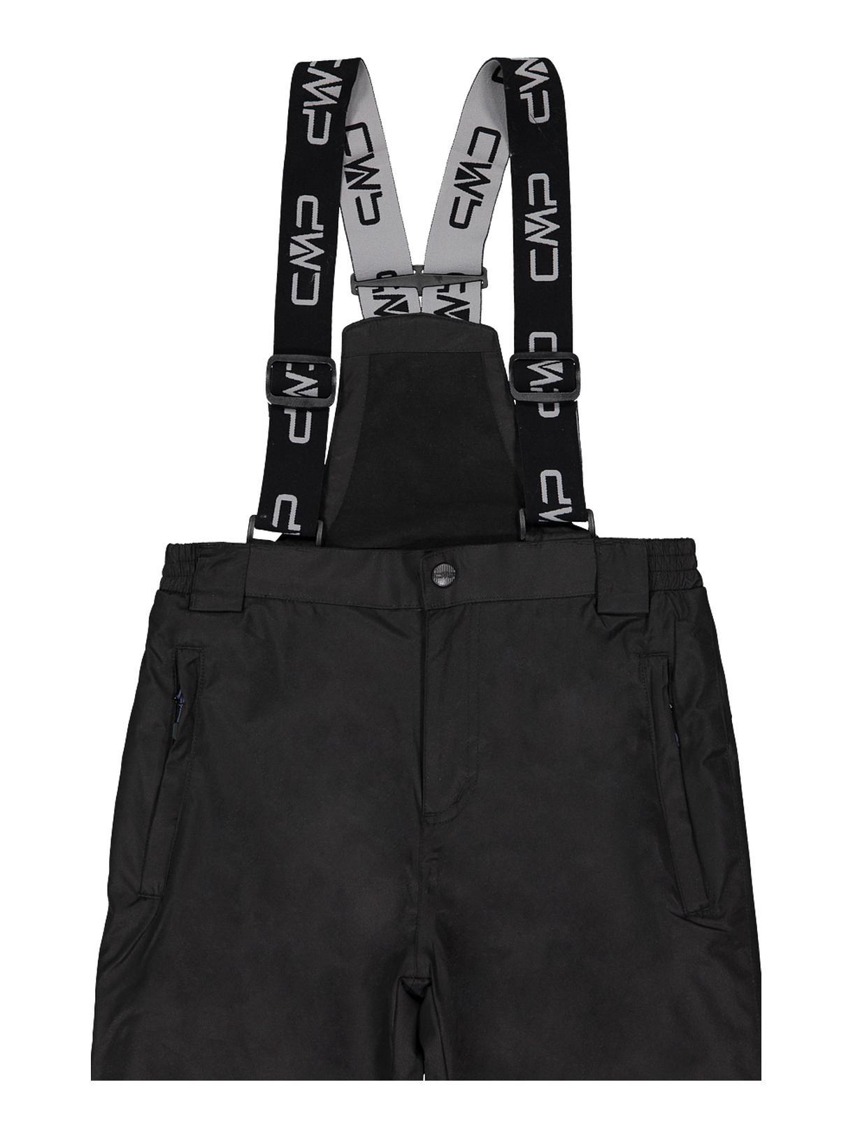 Kinder Skihose Clima Protect mit abnehmbaren Trägern schwarz 4