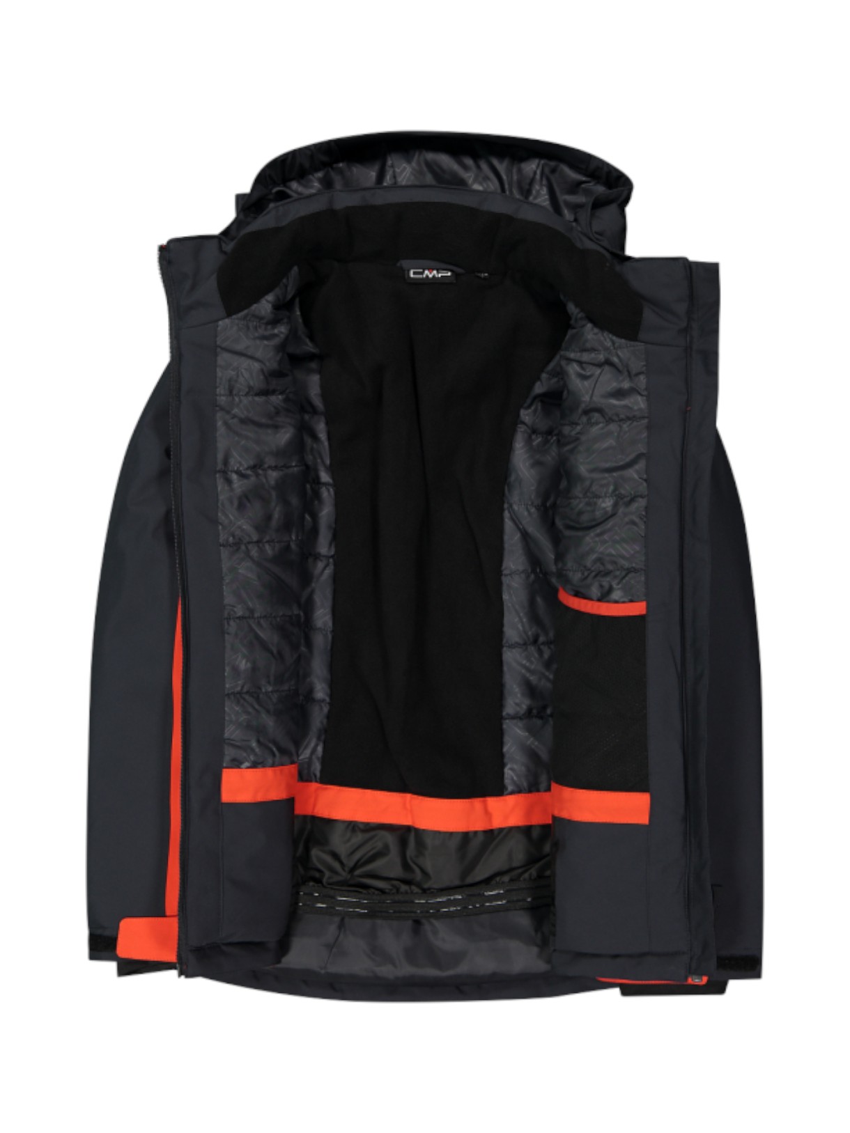 Kinder Skijacke mit abnehmbarer Kapuze 4