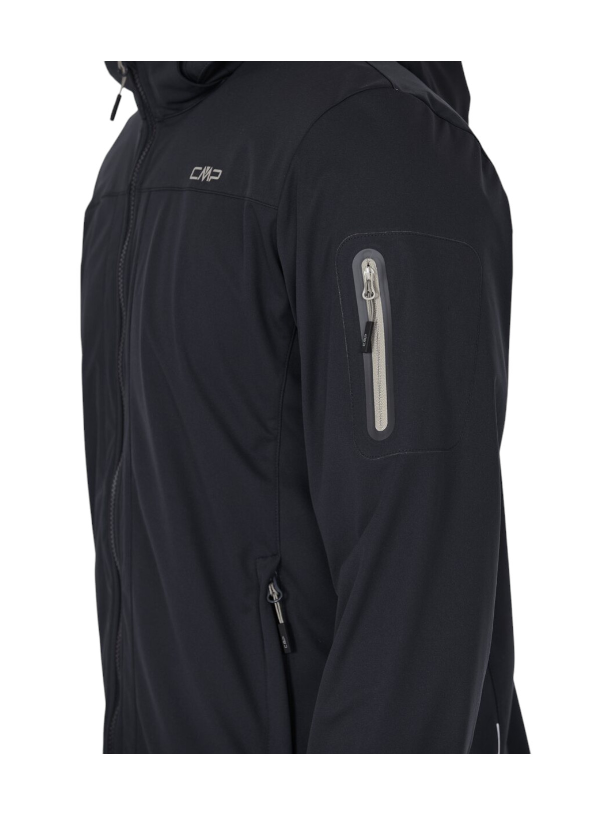 Light Softshell Herren Jacke mit abnehmbarer Kapuze 4