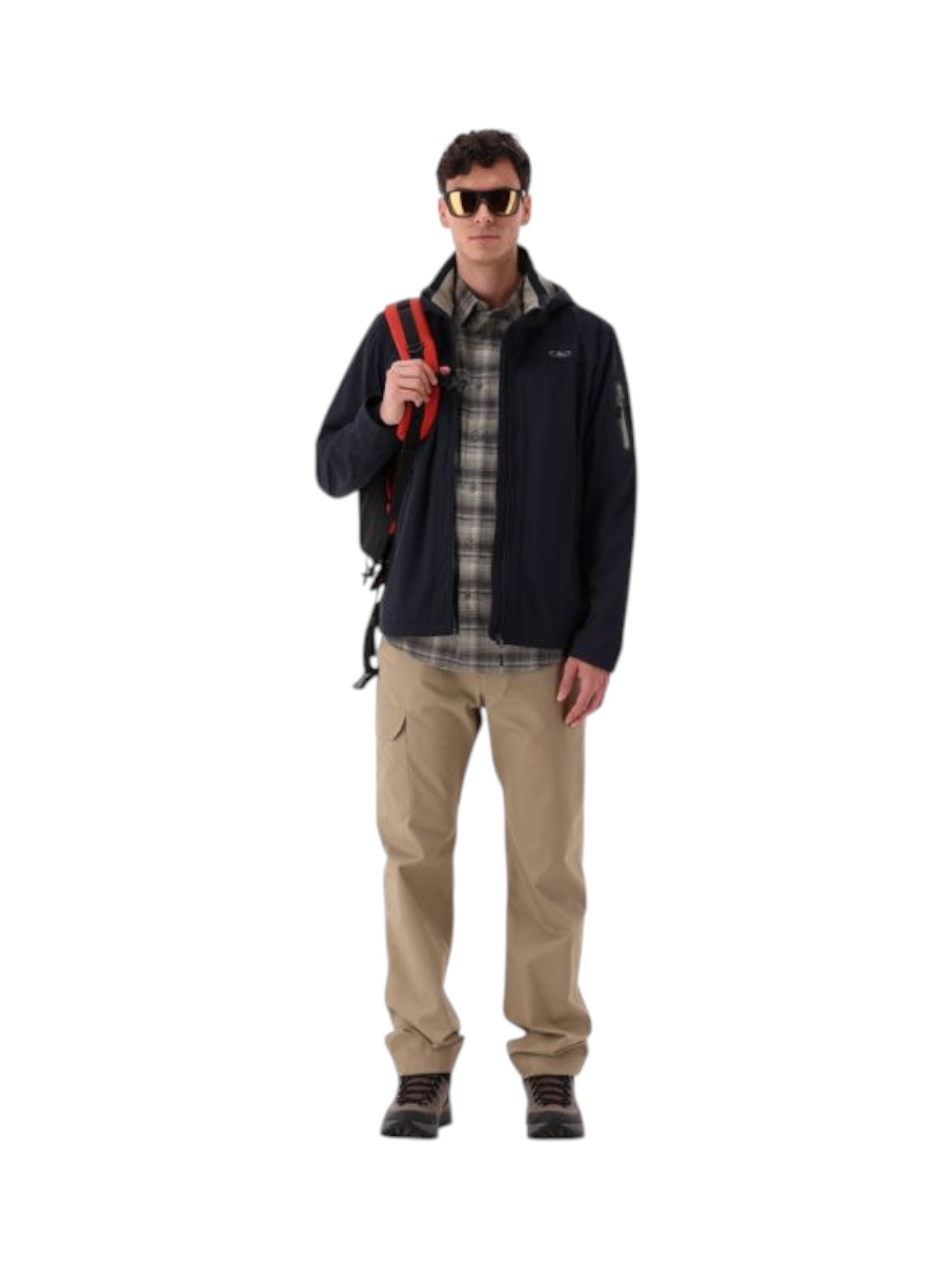 Light Softshell Herren Jacke mit abnehmbarer Kapuze 4