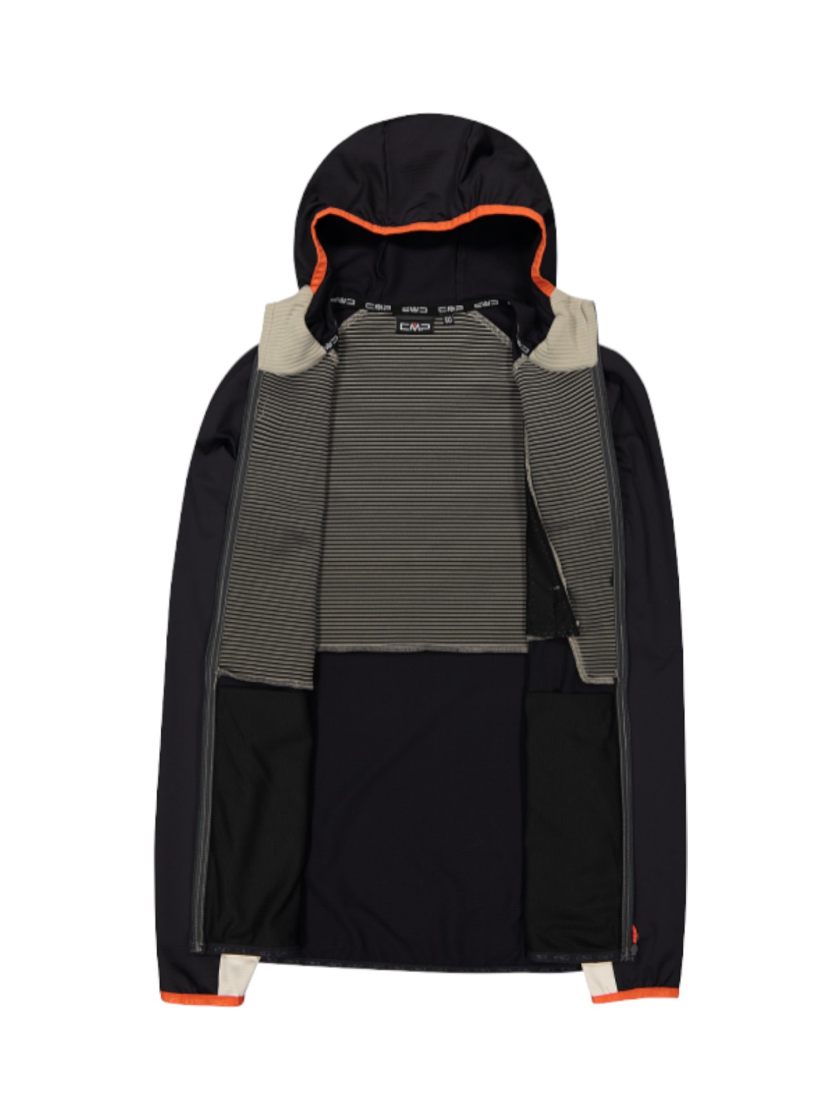 Unlimitech Herren Outdoor Jacke aus Micro Grid Tech Fleece mit Kapuze 4