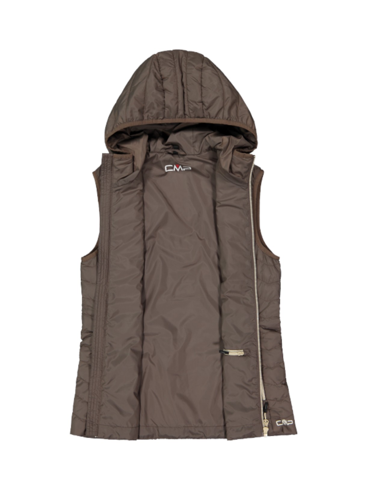 wasserabweisende Damen Weste mit Feel Warm Flat und Kapuze 4