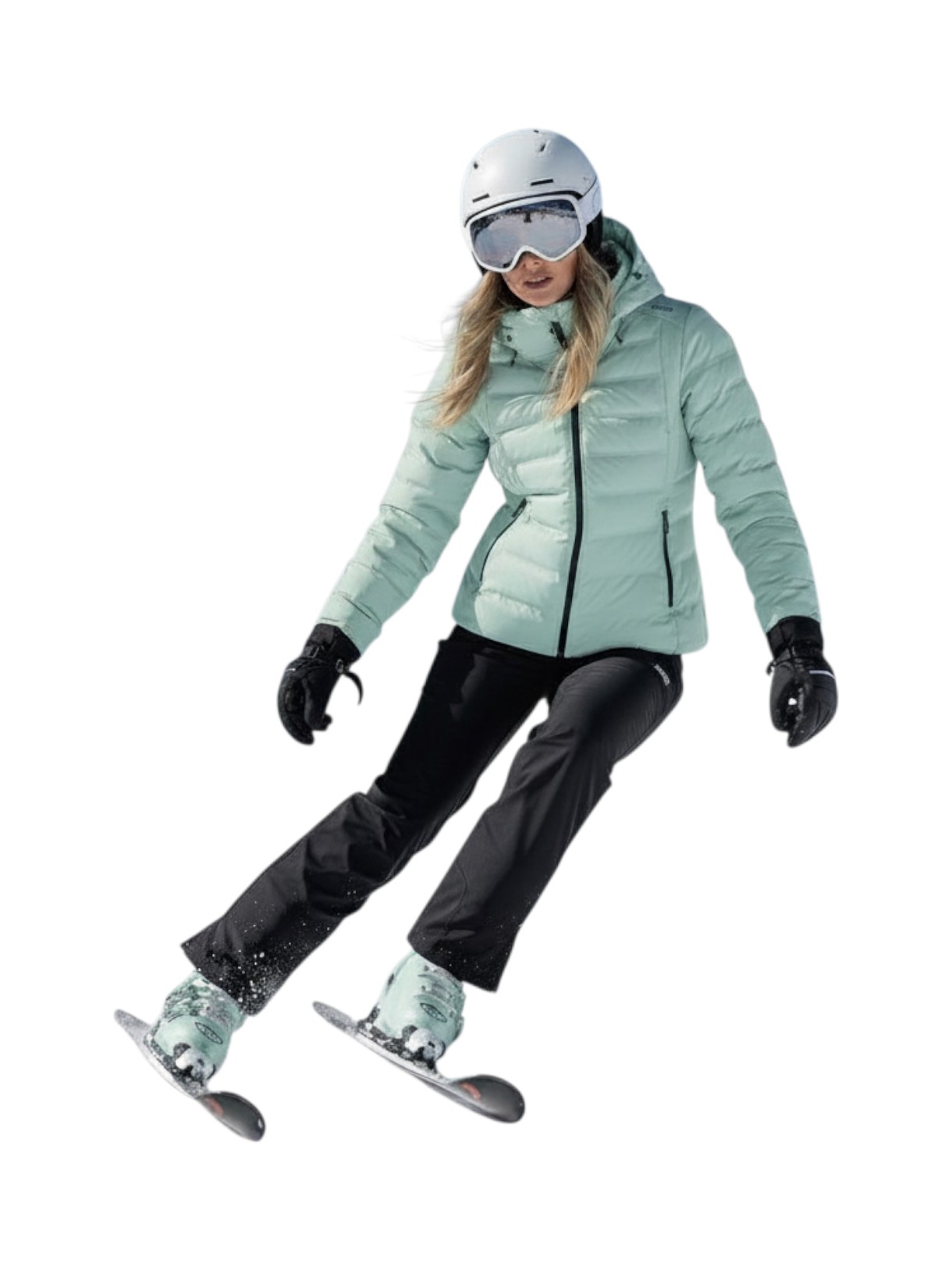 wattierte Damen Skijacke mit Clima Protect und Kapuze 4