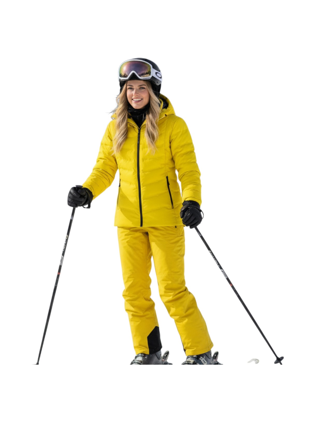 wattierte Damen Skijacke mit Clima Protect und Kapuze 4