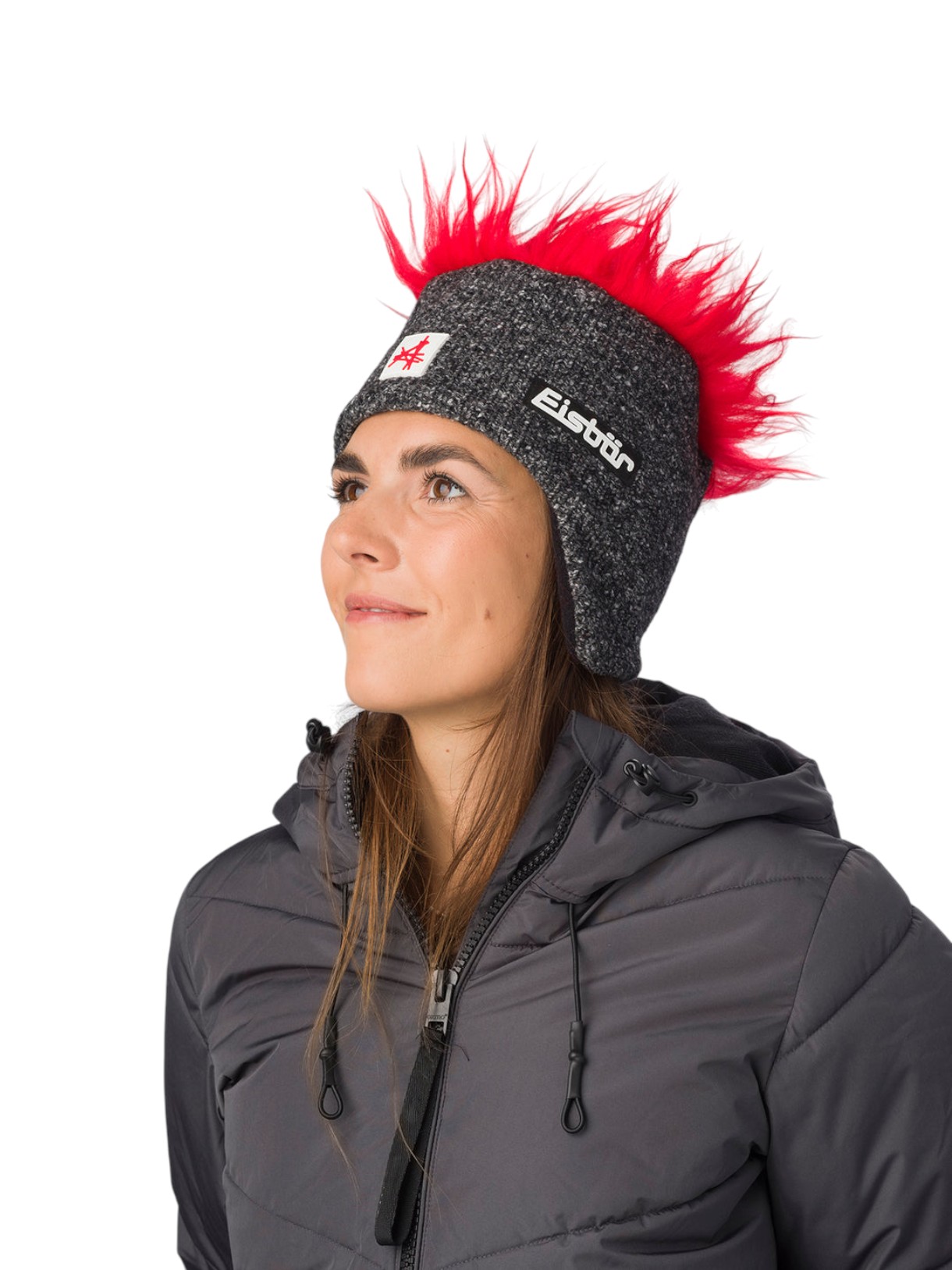 Cocker Fleece Ski Austria Mütze mit Kunstfell Haaren 4