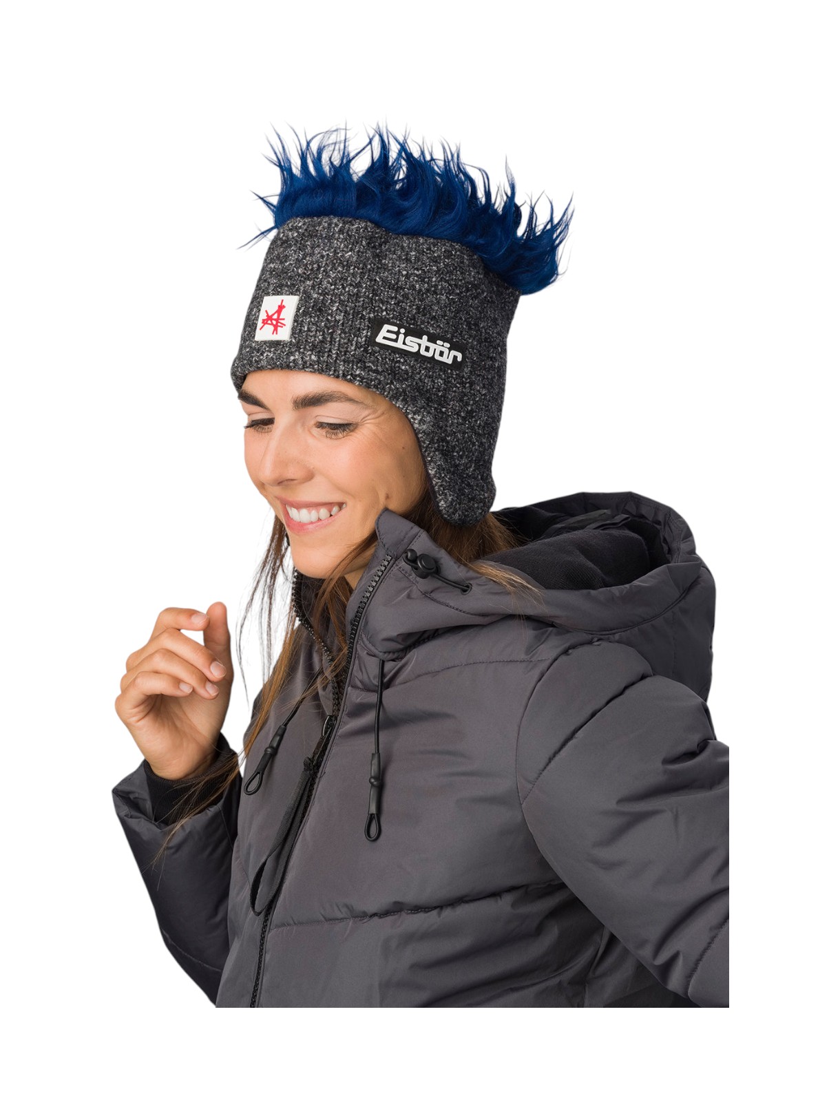 Cocker Fleece Ski Austria Mütze mit Kunstfell Haaren 4