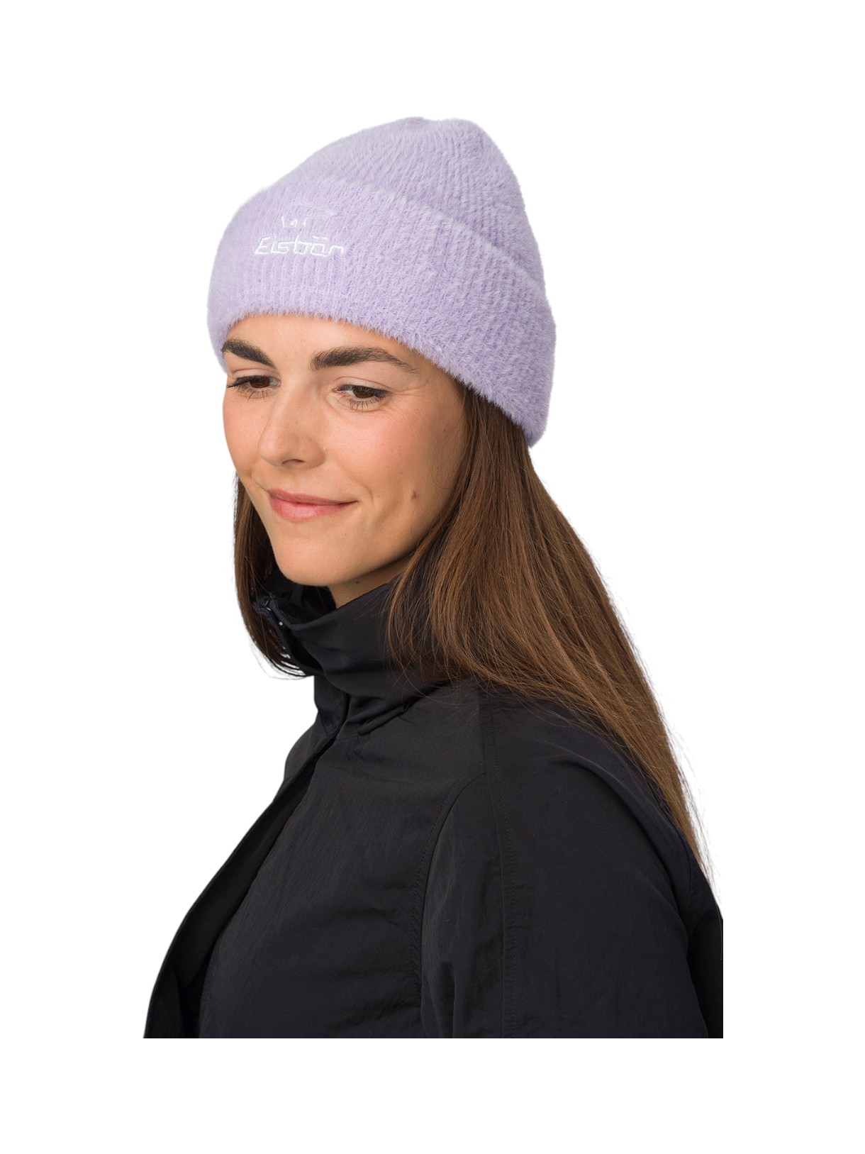 Mana flauschige Damen Mütze mit Logo Print 4