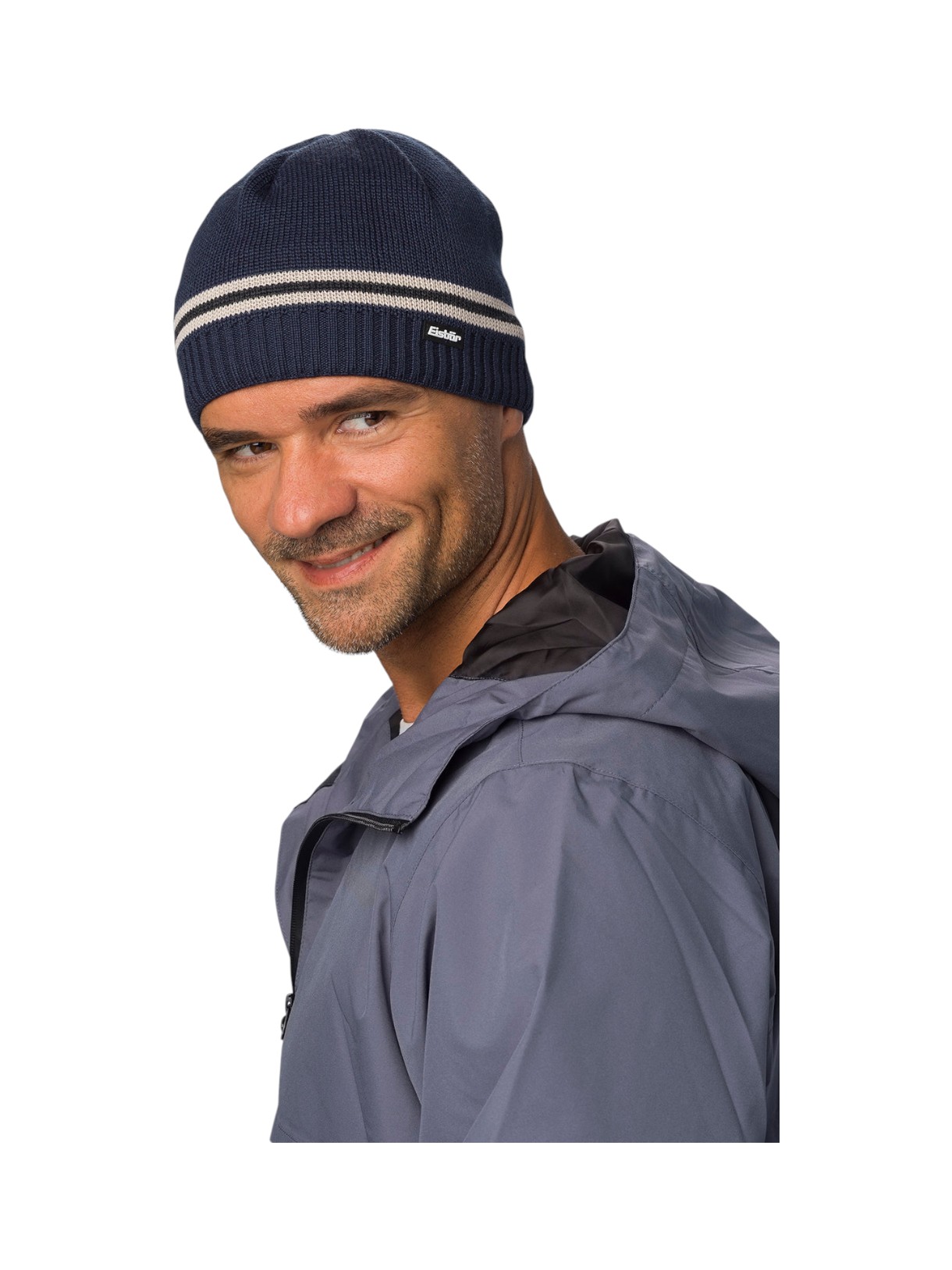 Mountain XL Herren Fleece Mütze mit Merinowolle 4