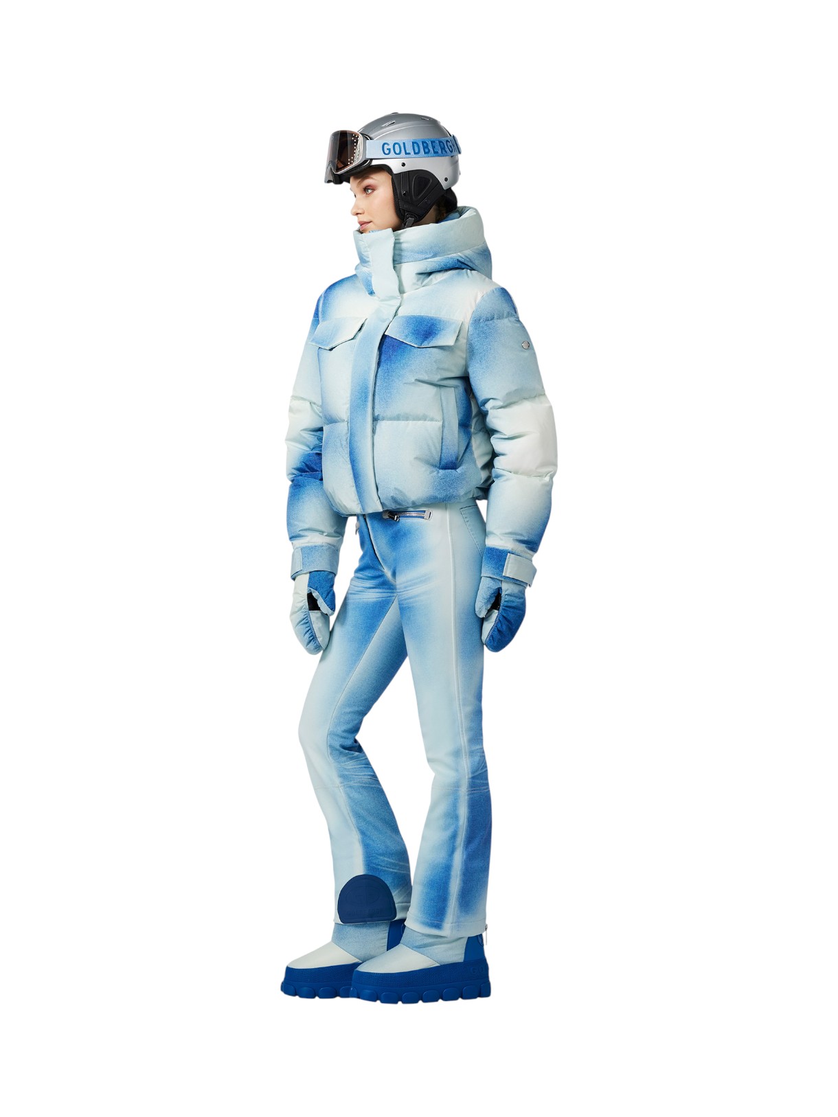 Ciel Bleu Damen Daunen Skijacke mit Kapuze 4