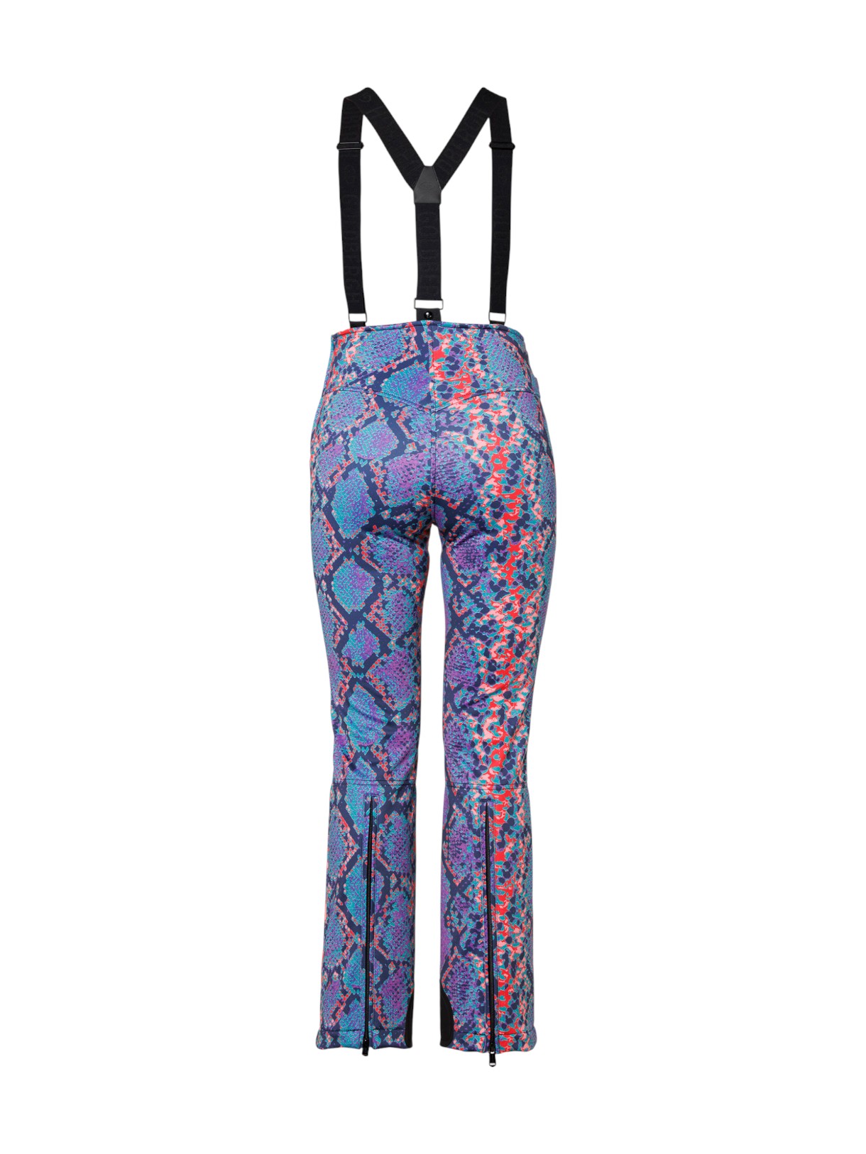 Elena Damen Skihose mit Snake Print und abnehmbaren Hosenträgern 4