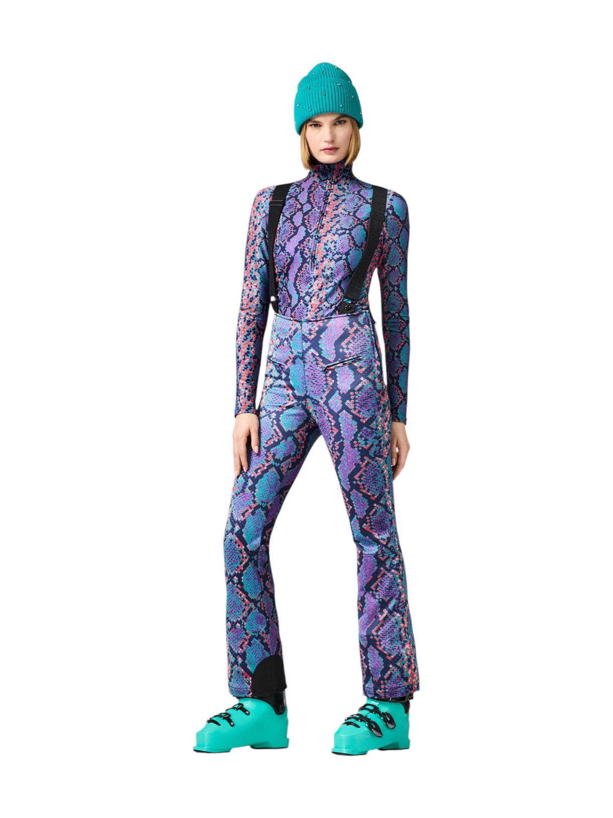 Fiesta Damen Skipulli mit Snake-Print 4