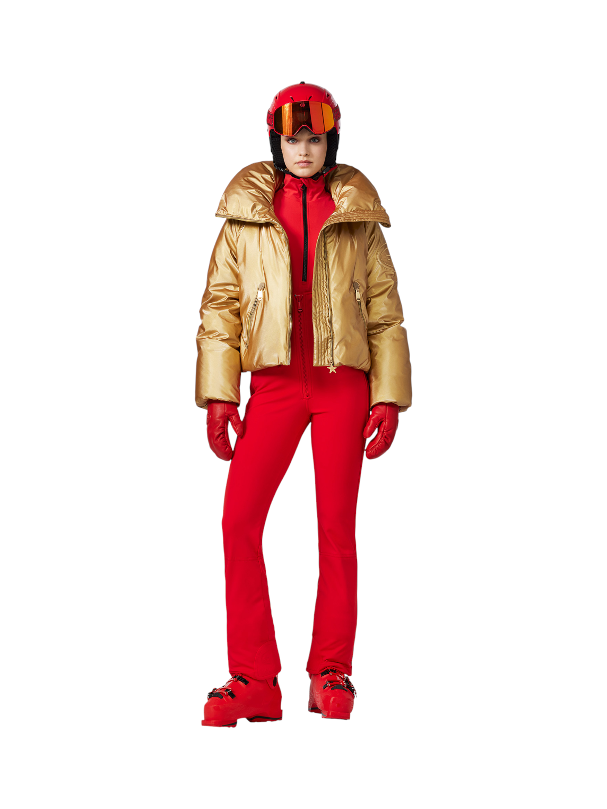 Soleil Damen Daunen Skijacke mit 4