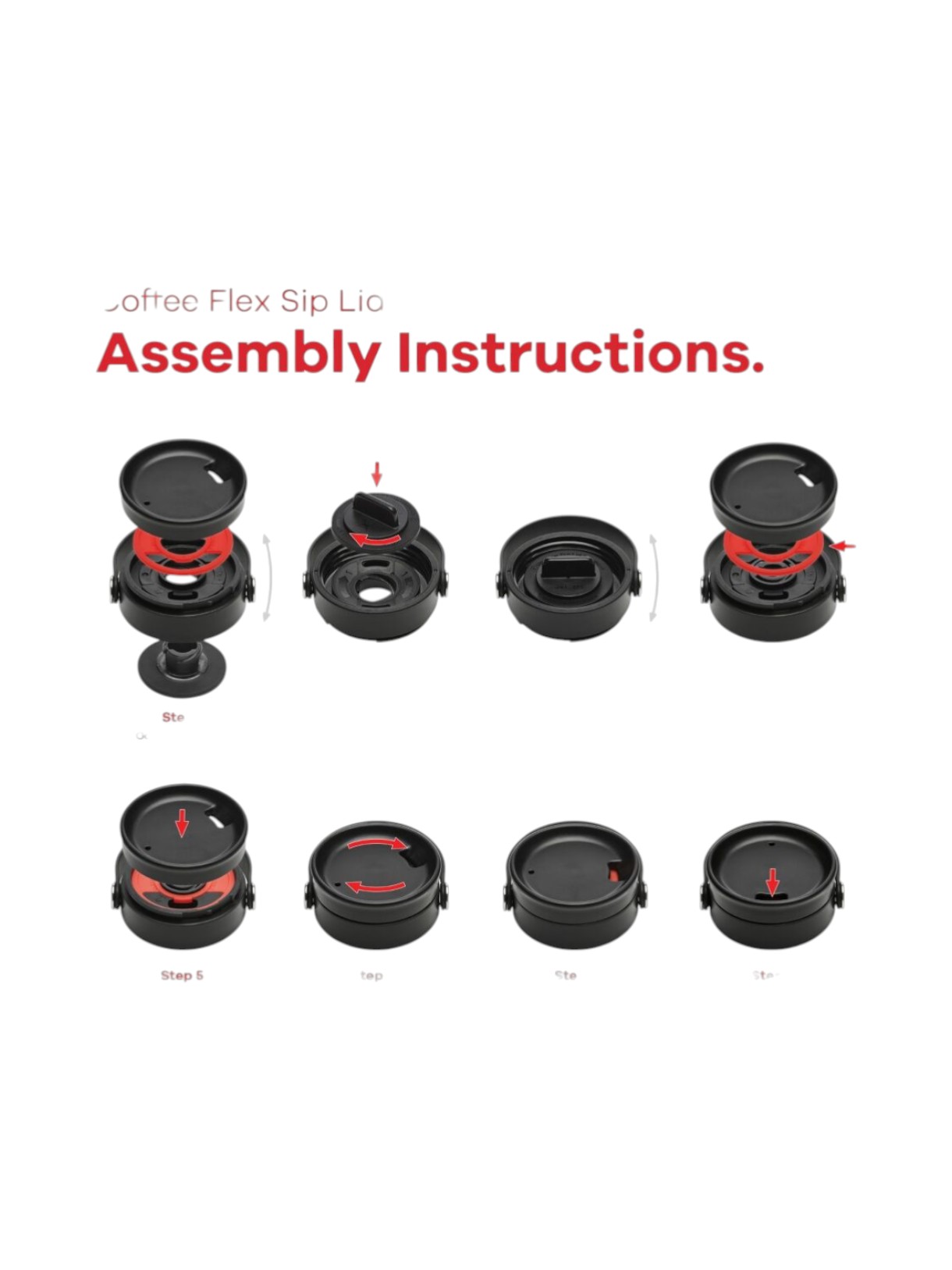 12 OZ Wide Flex Sip Lid Isolierflasche mit Deckel für heiße Getränke 4