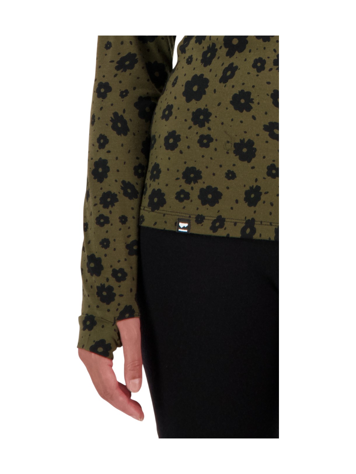 Merino Flex 200 Mock Neck Damen Langarm Shirt 4