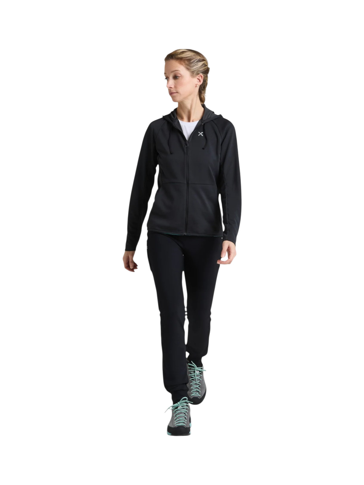 Timeless Maglia Damen Fleece Outdoor Jacke mit Kapuze 4