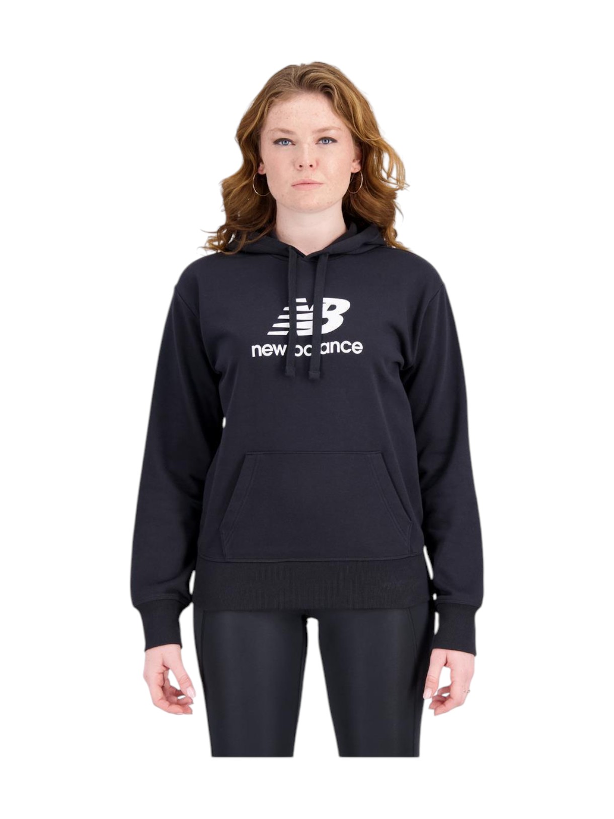 Essentials Stacked Logo Damen Kapuzenpullover 4