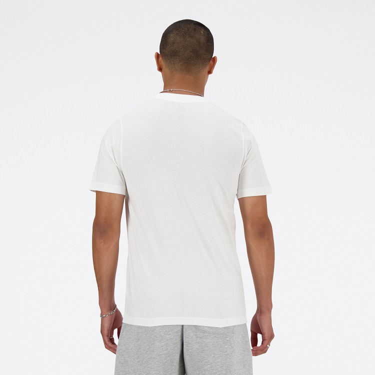 Stacked Logo Herren T-Shirt weiss 4