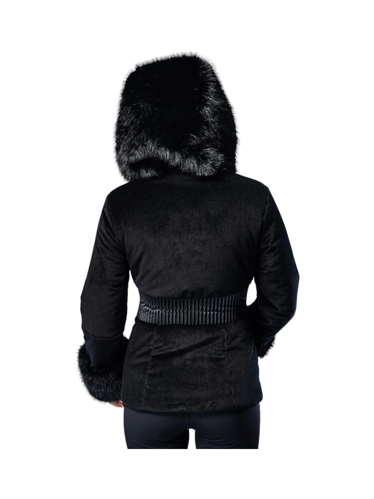 171 Insulated Damen Skijacke Kapuze mit Kunstfell Details 4