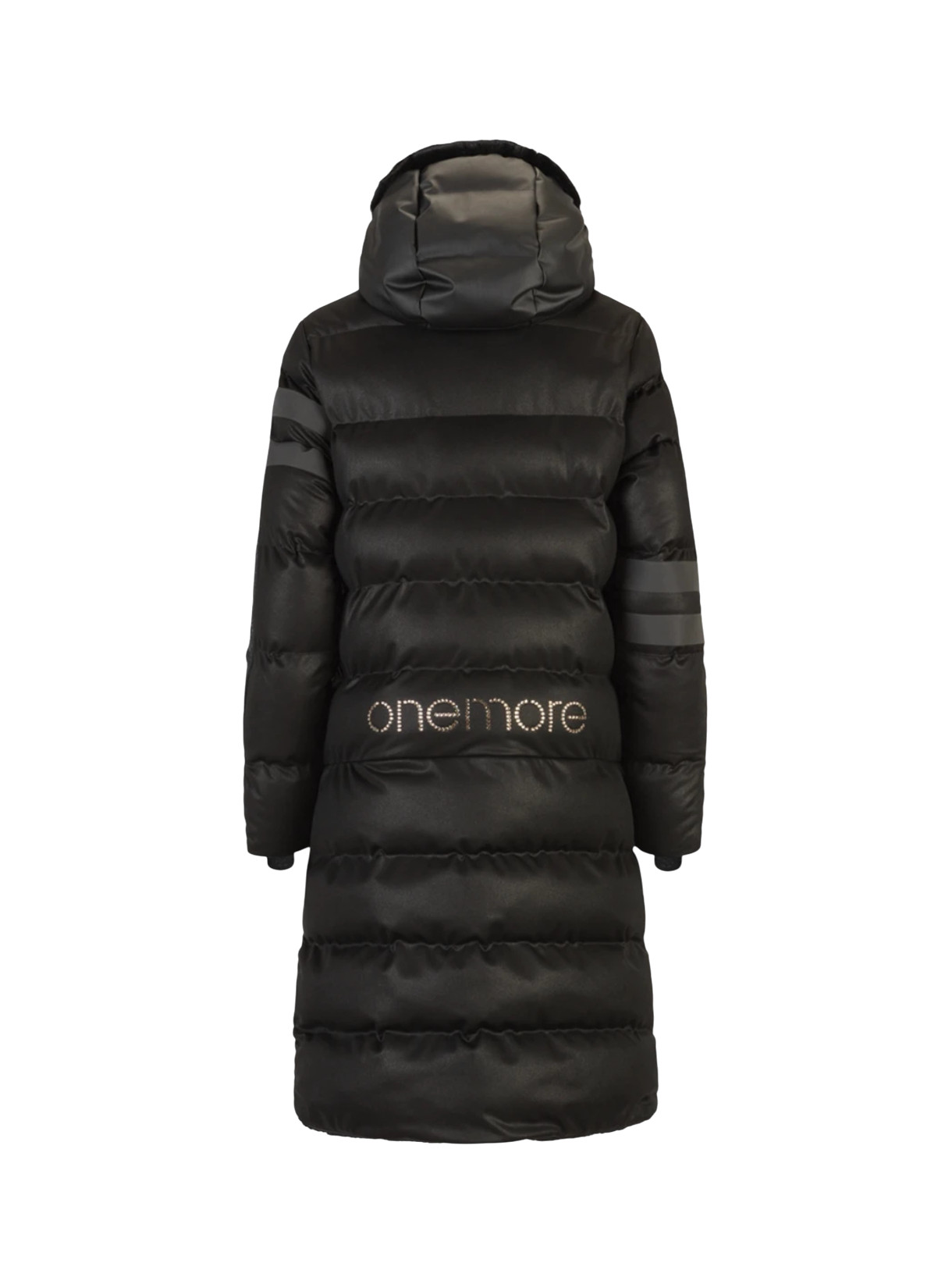 211 Damen Winter Mantel zur Jacke wandelbar mit Swarovski-Kristallen und Kapuze 4