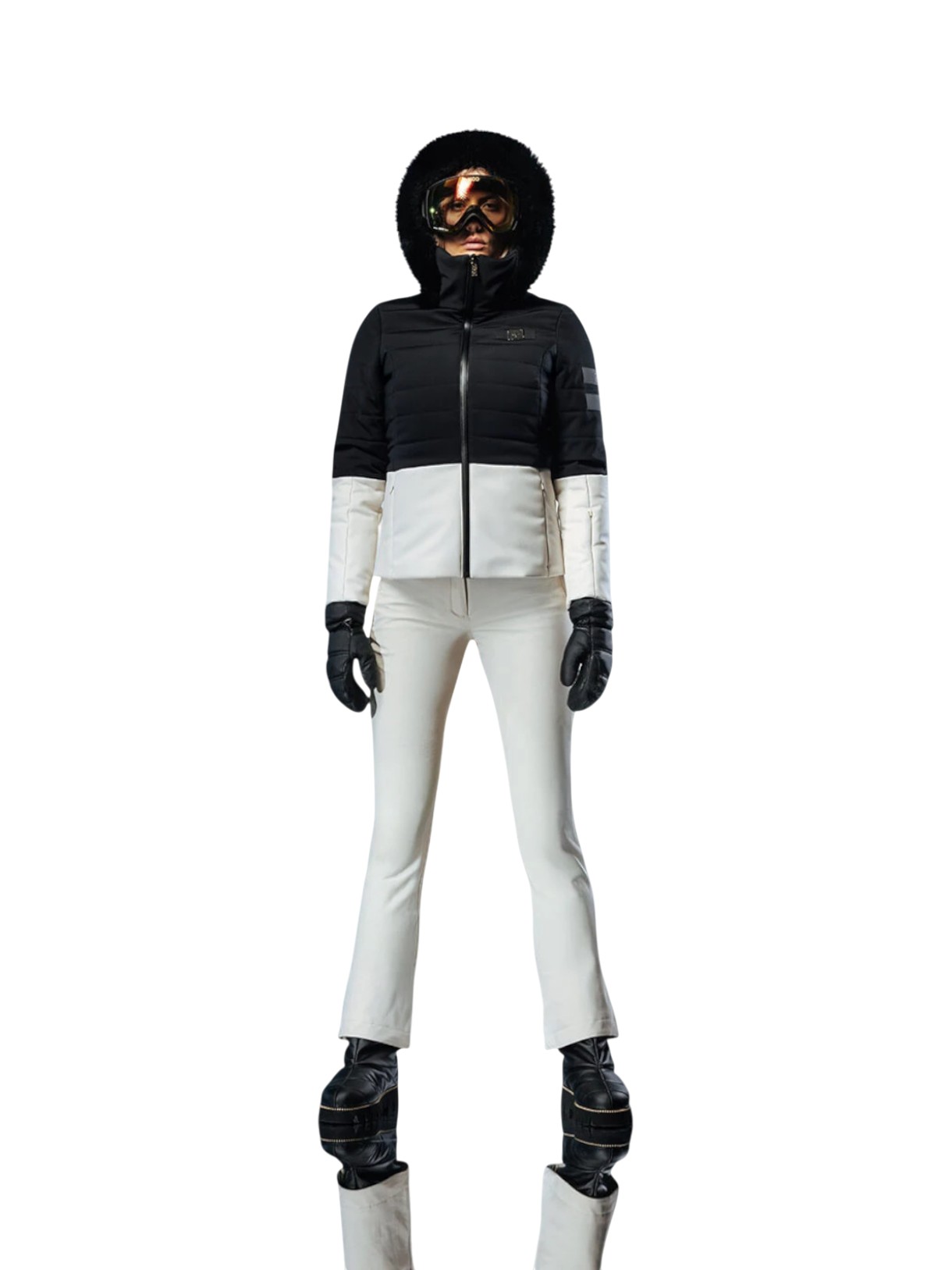 241 Insulated Damen Skijacke mit Kunstpelzbesatz Kapuze 4