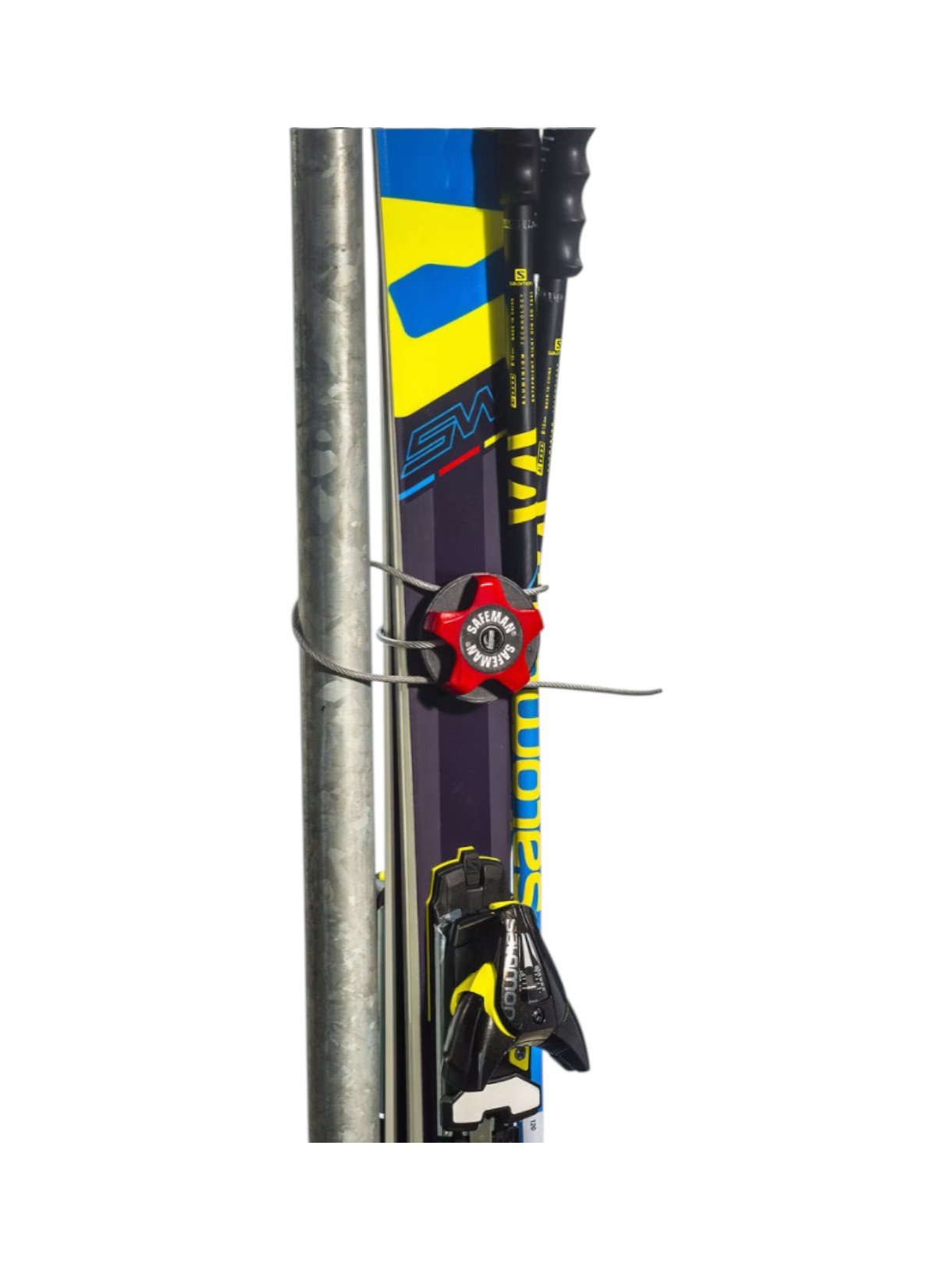 Safeman Schloss für Skier Boards Bikes 75 cm verriegelt automatisch 4