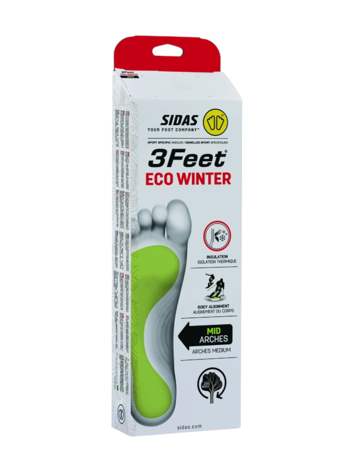 3Feet Eco Winter Mid Ski Einlegesohlen 4