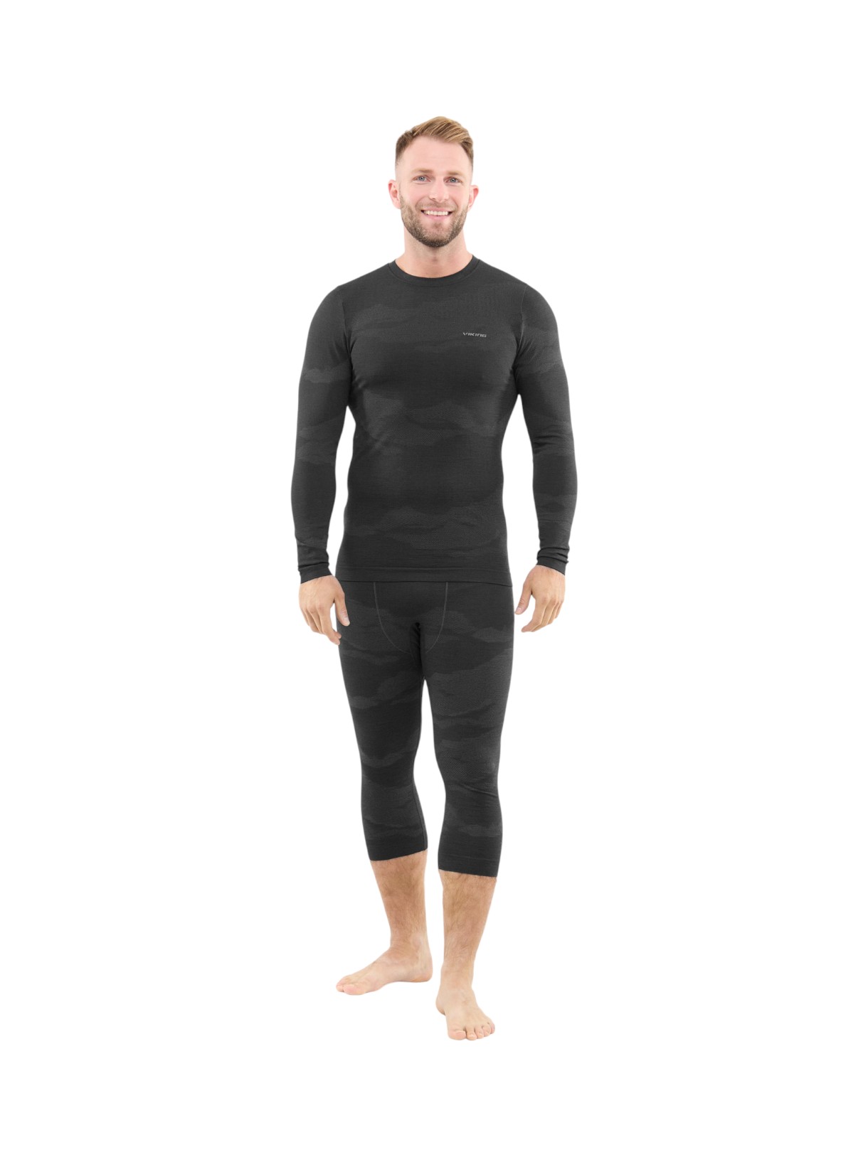 Base Layer Gasher Herren 3/4 Merino Unterwäsche Set 4