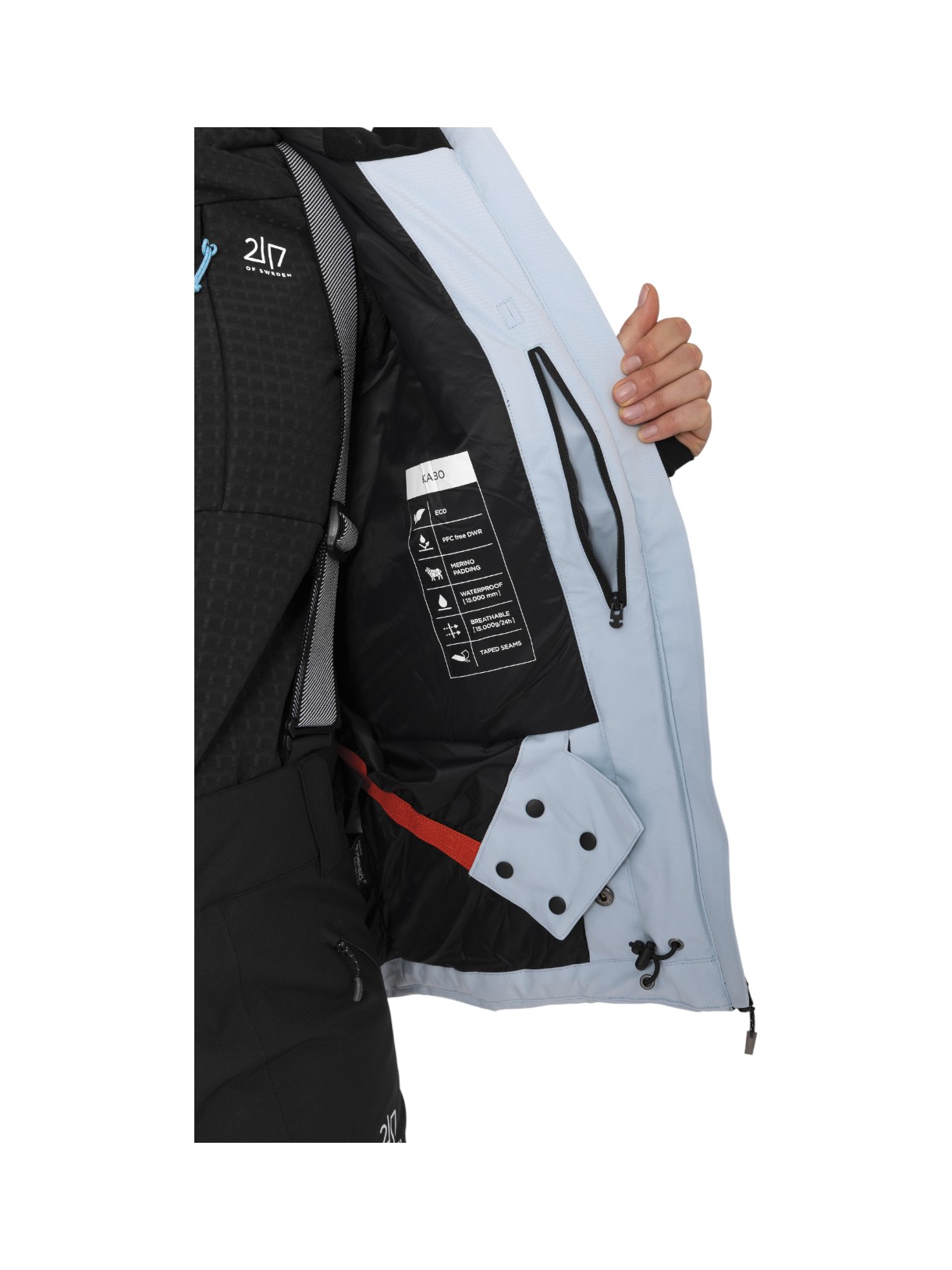 Kabo Damen Skijacke mit Kapuze 5