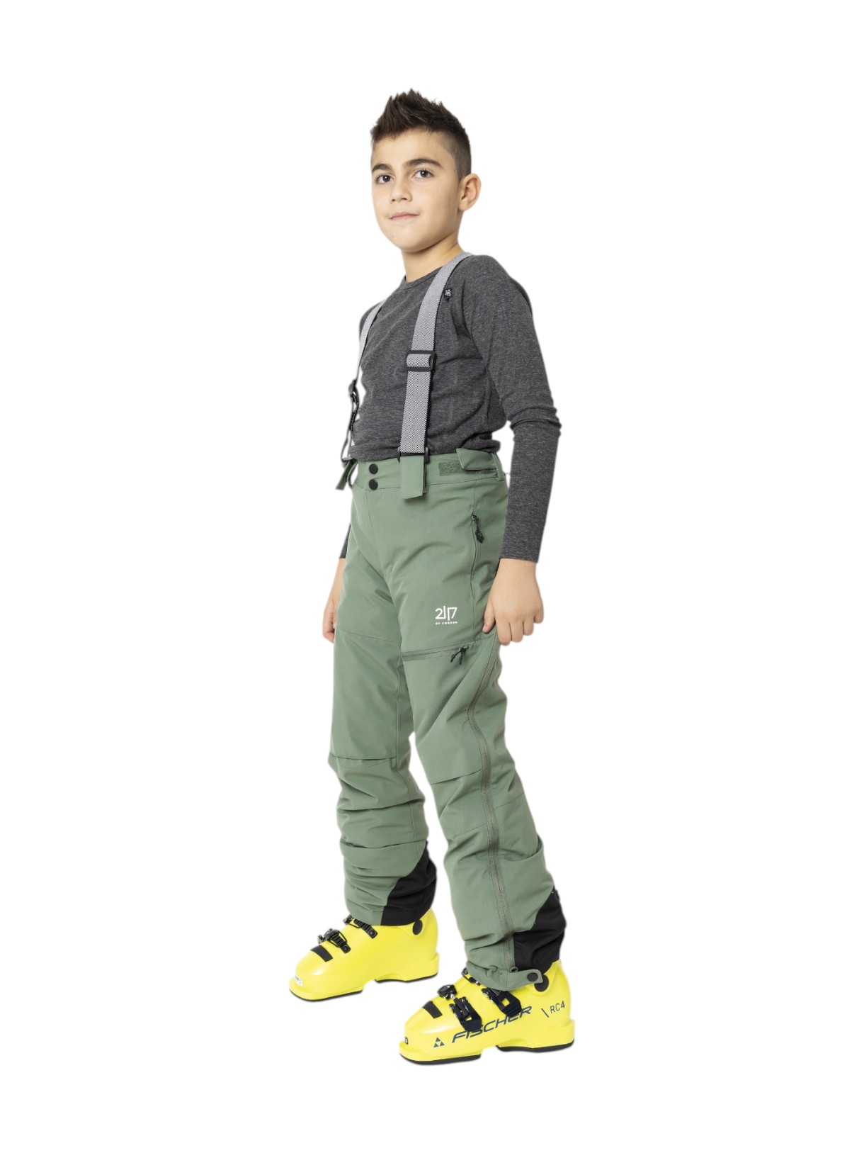 Lauker Kinder Skihose mit abnehmbaren Hosenträgern 5