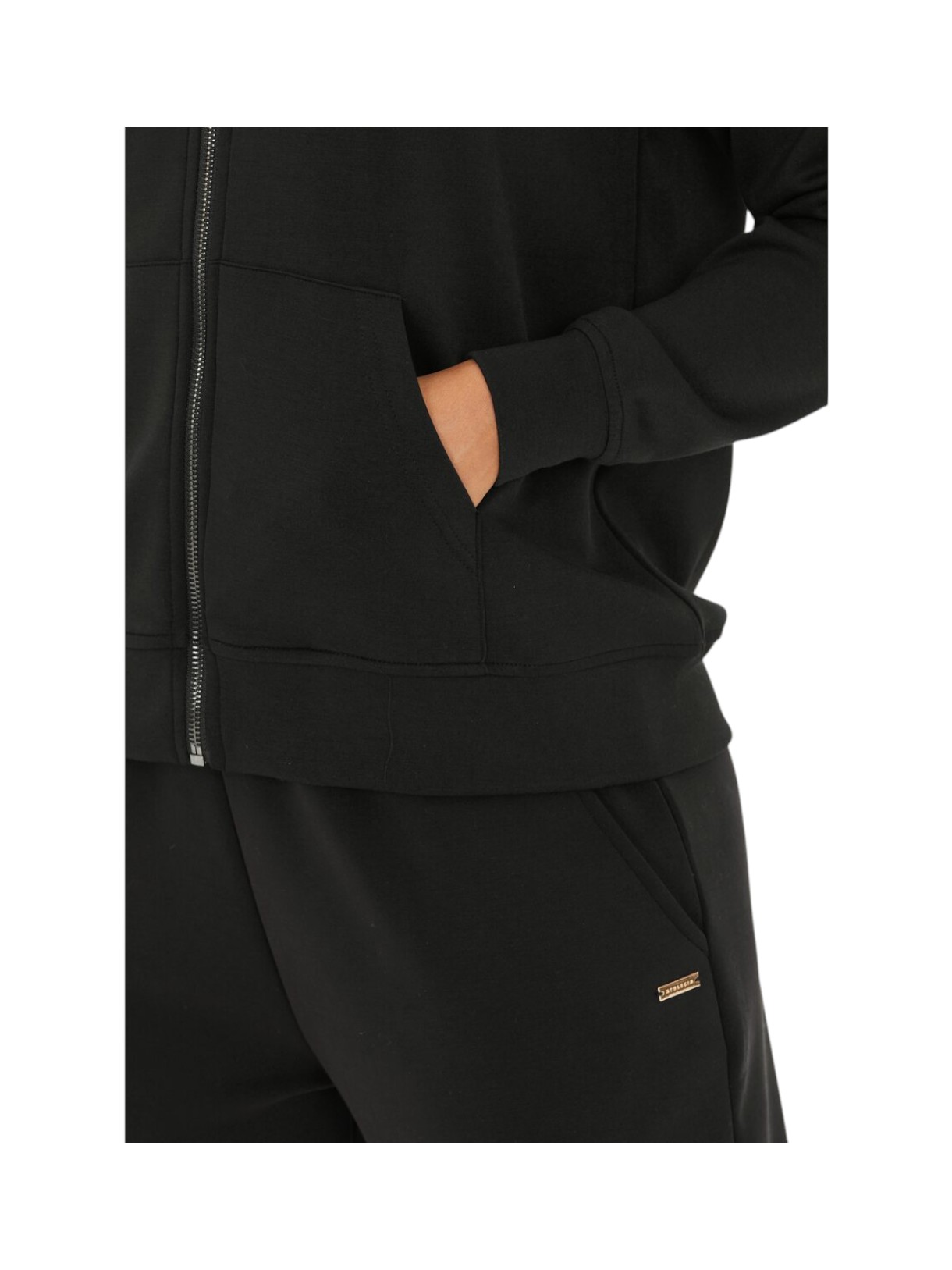 Jacey Damen Full Zip Sweat Jacke mit Kapuze 5