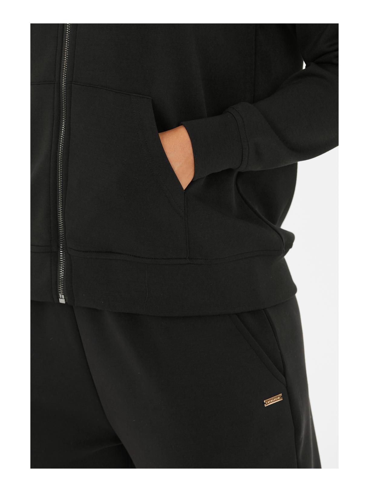 Jacey Damen Full Zip Sweat Jacke mit Kapuze 5