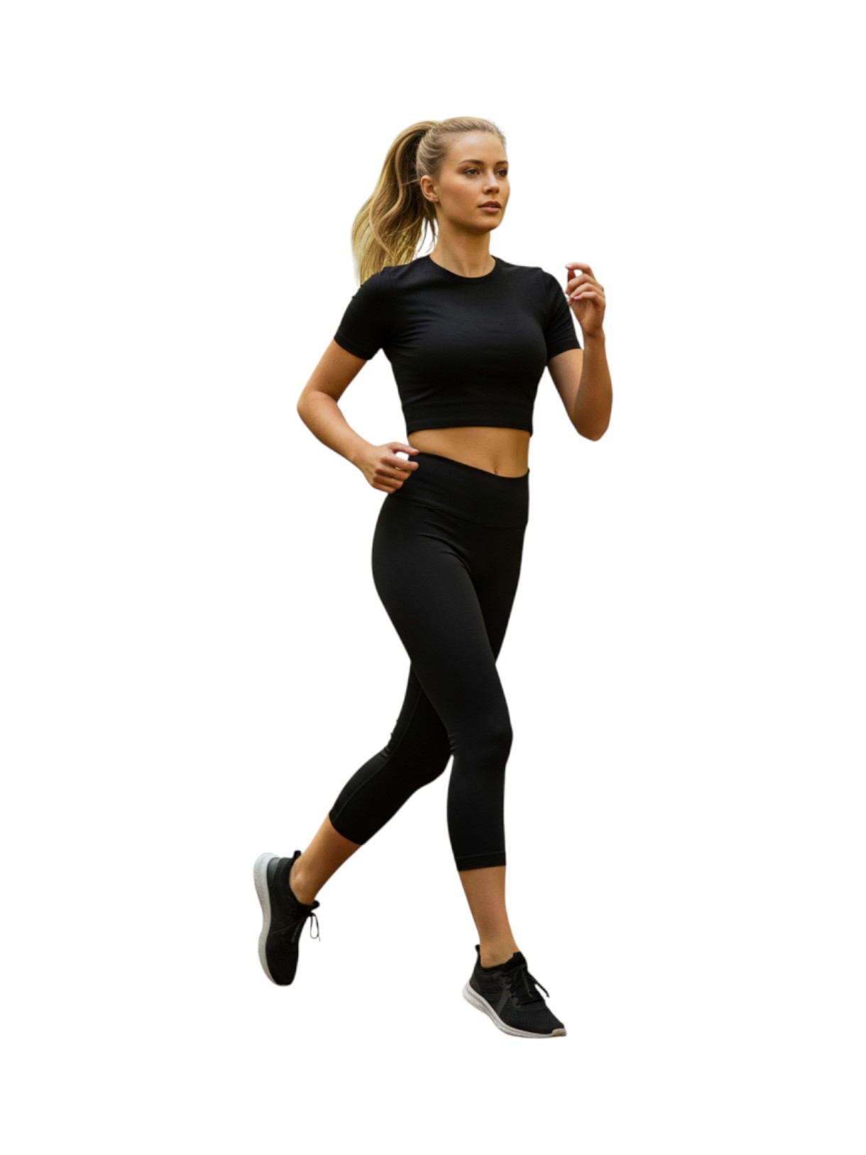 3/4 Damen Leggings aus 4-Wege Stretch 5