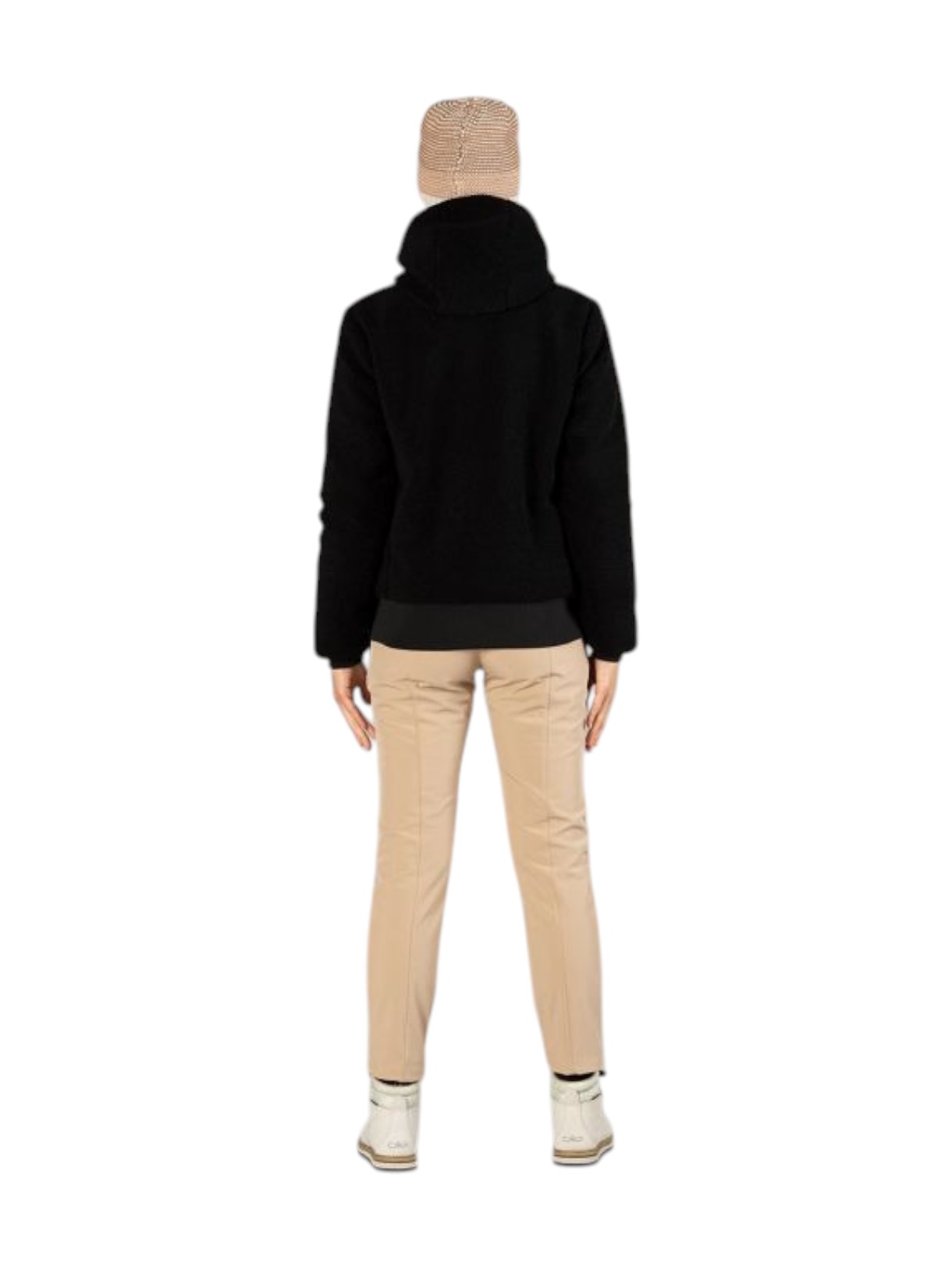 Damen Jacke aus Teddy Fur mit Kapuze 5