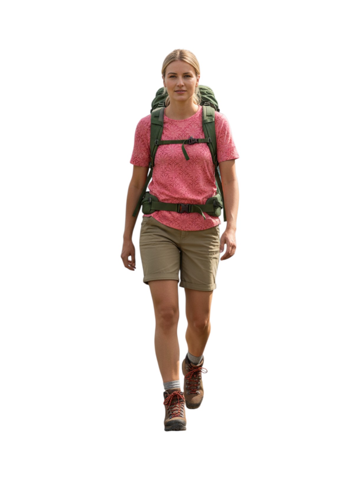 Damen Outdoor T-Shirt mit Blumenprint 5