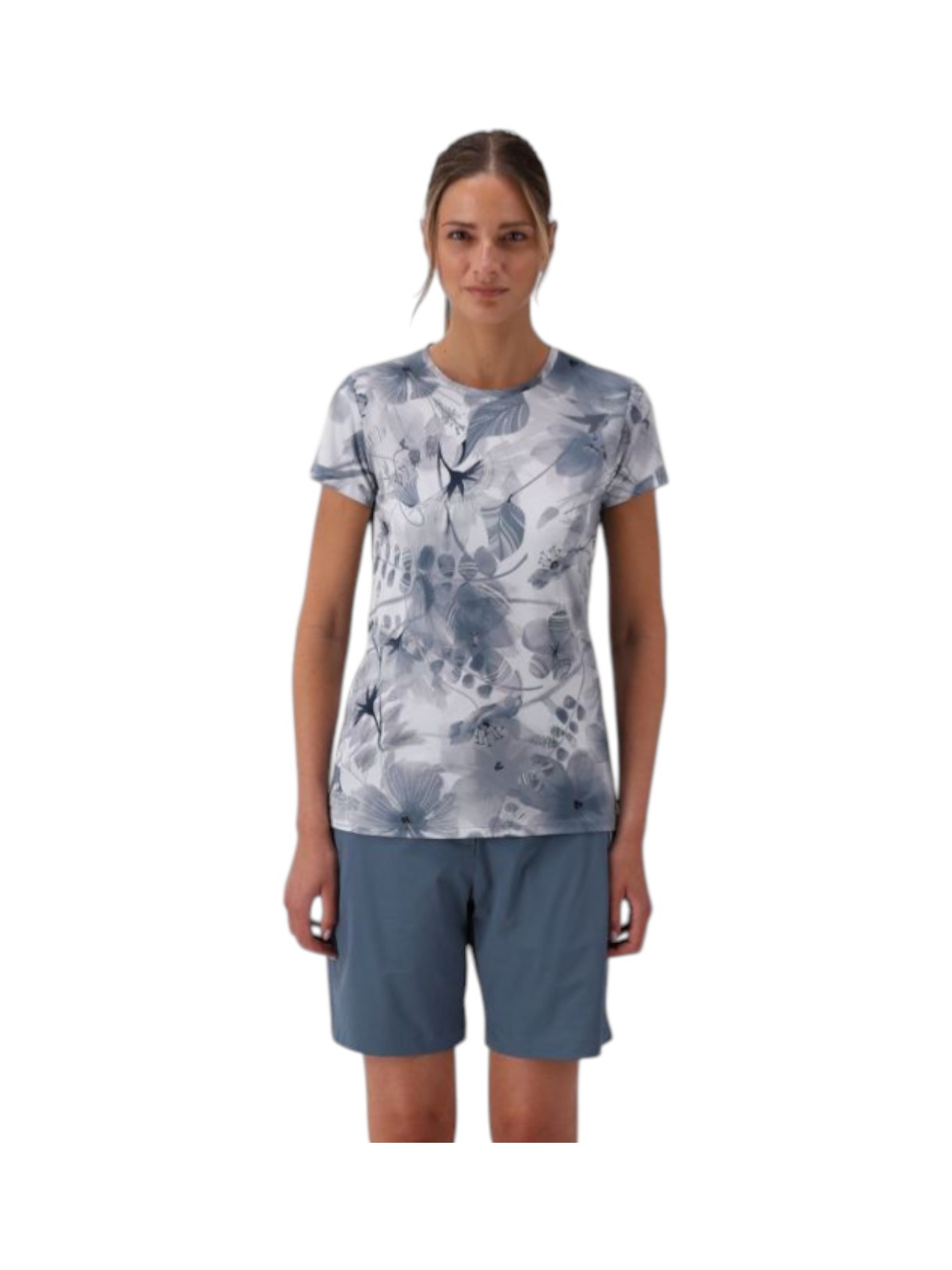 Damen Outdoor T-Shirt mit Blumenprint mit Dry Function 5