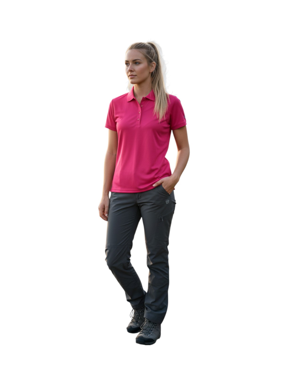 Damen Polo Shirt aus Piqué mit Dry Function 5