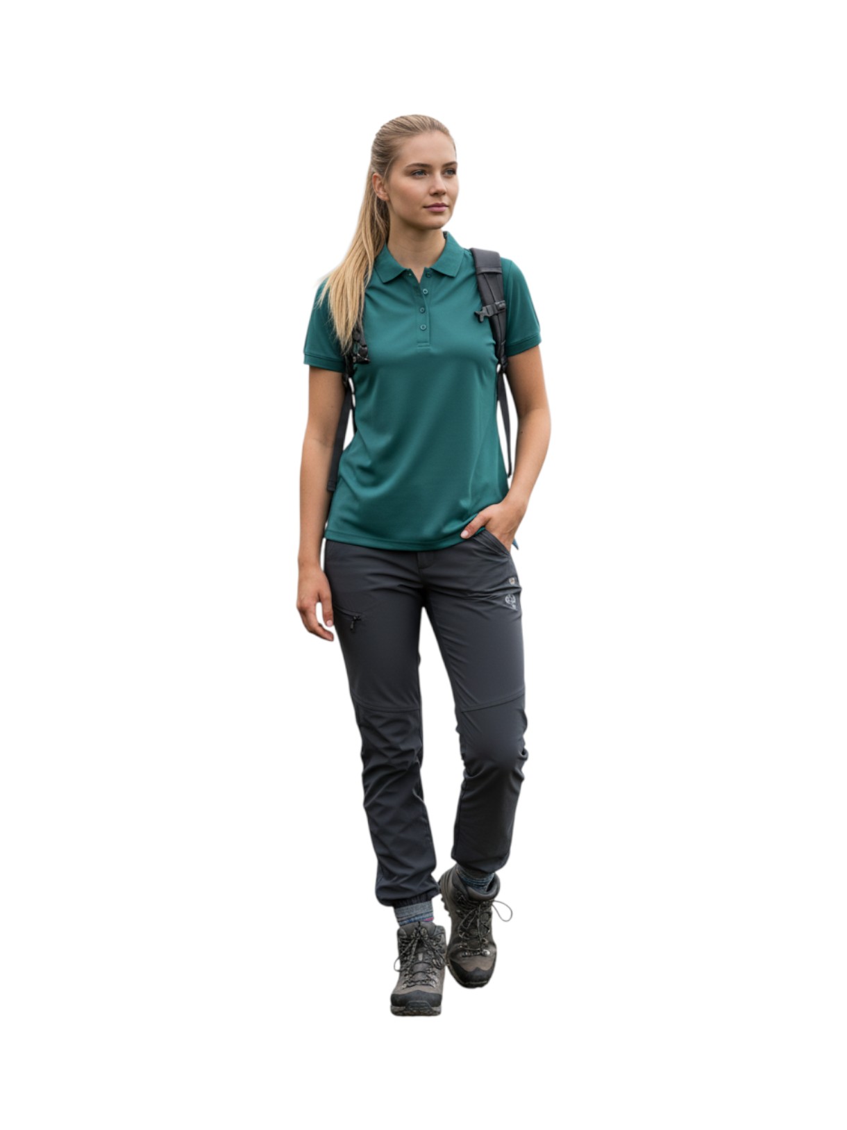 Damen Polo Shirt aus Piqué mit Dry Function 5
