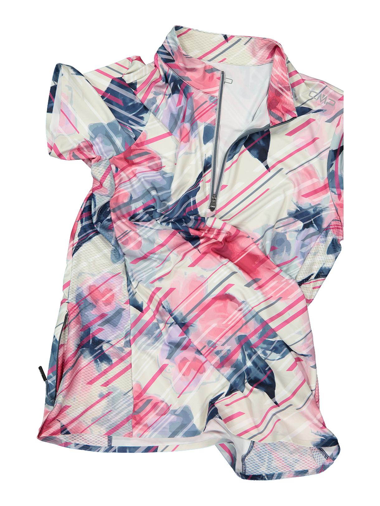 Damen Radshirt mit Blumenprint und Dry Function 5