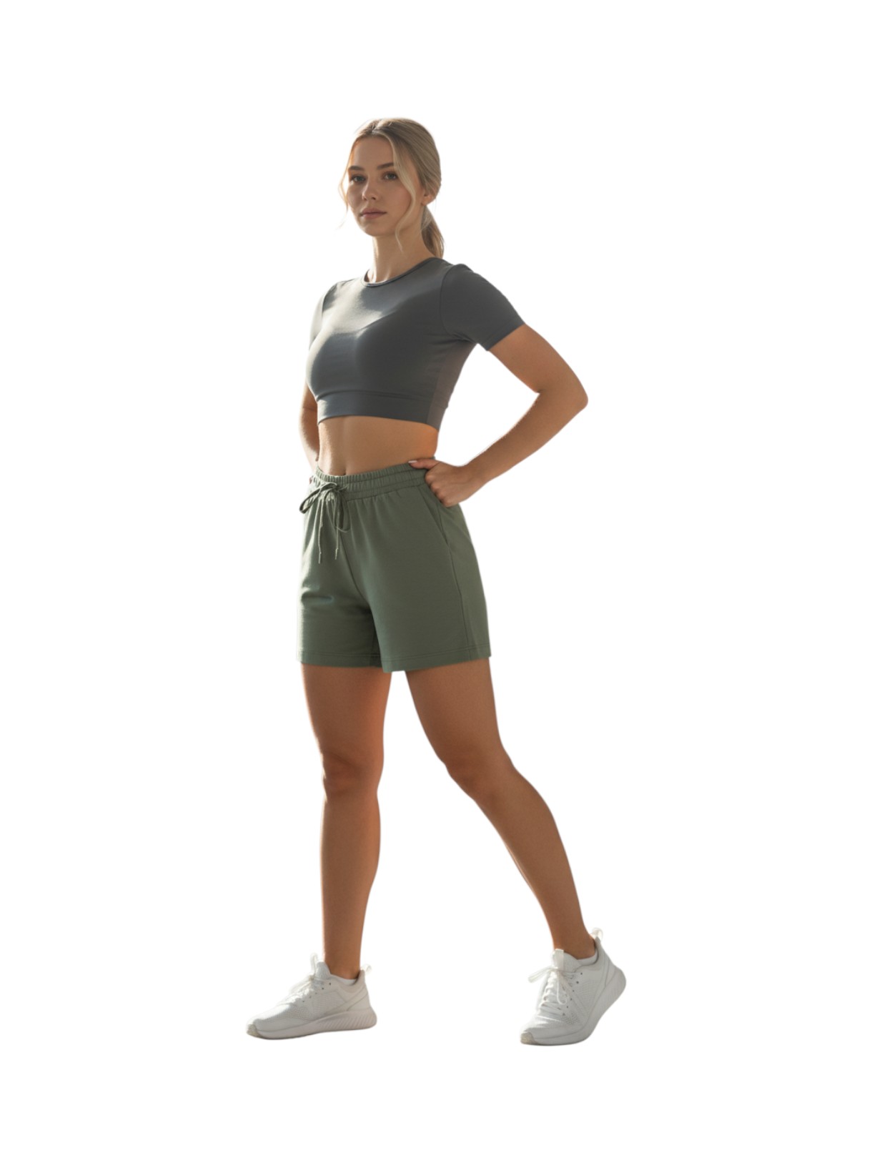 Damen Stretch Shorts im sportlichen Look 5