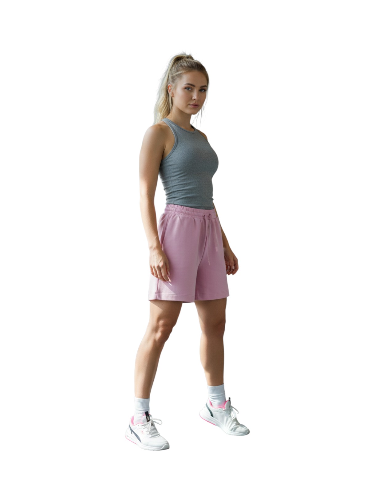 Damen Stretch Shorts im sportlichen Look 5