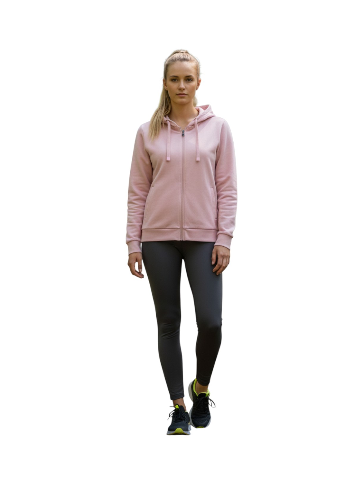 Damen Sweat Jacke mit Kapuze 5