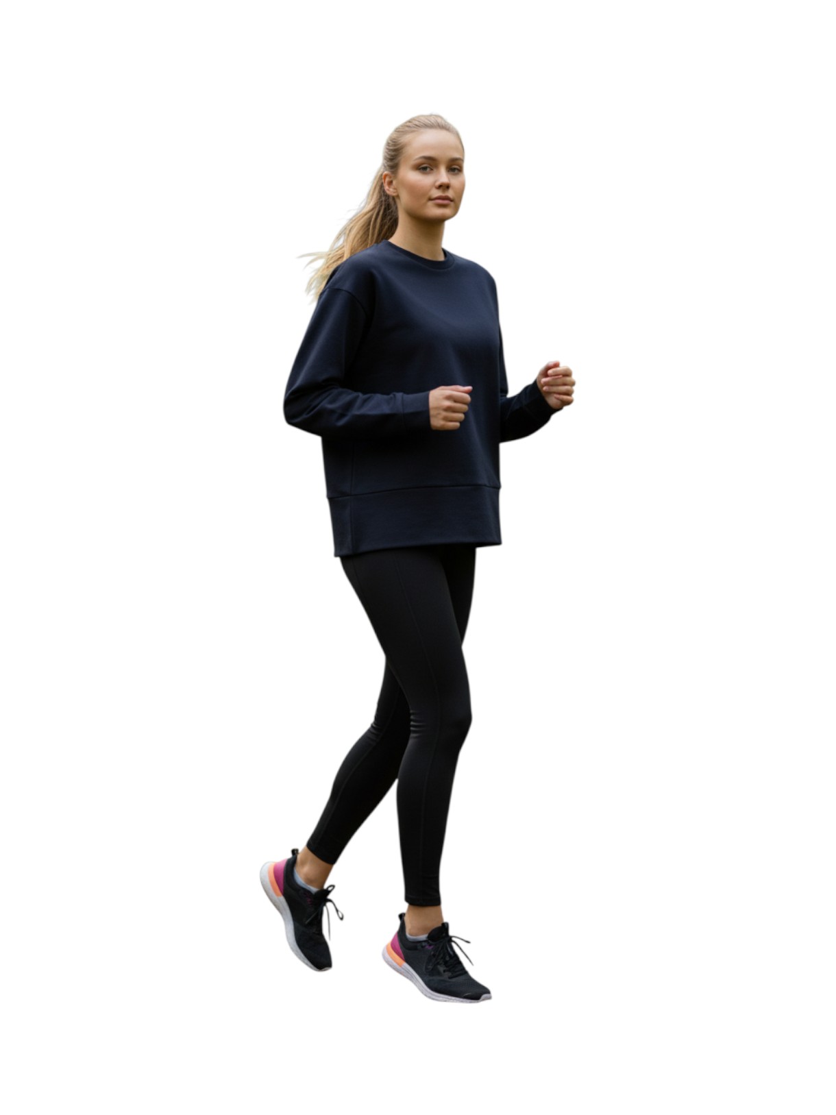 Damen Sweatshirt aus Baumwolle mit Stretch 5