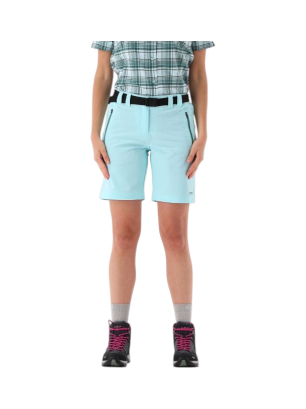 Damen Trekking Bermuda Shorts mit Gürtel und Dry Function 5